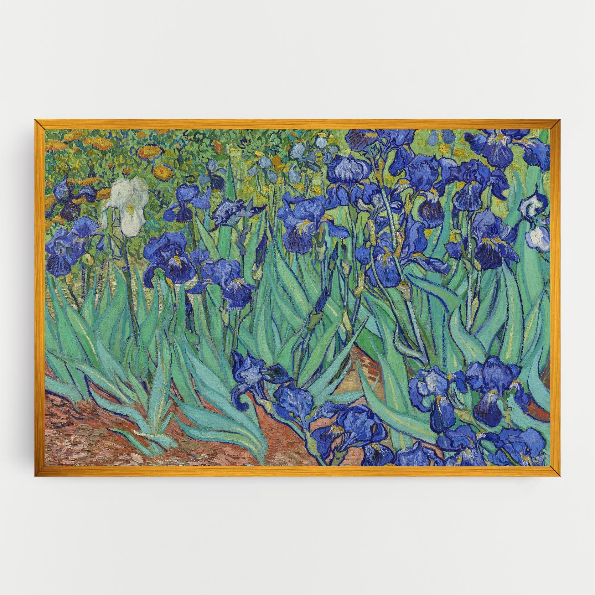 Leinwandbild Irises Van Gogh mockup 0