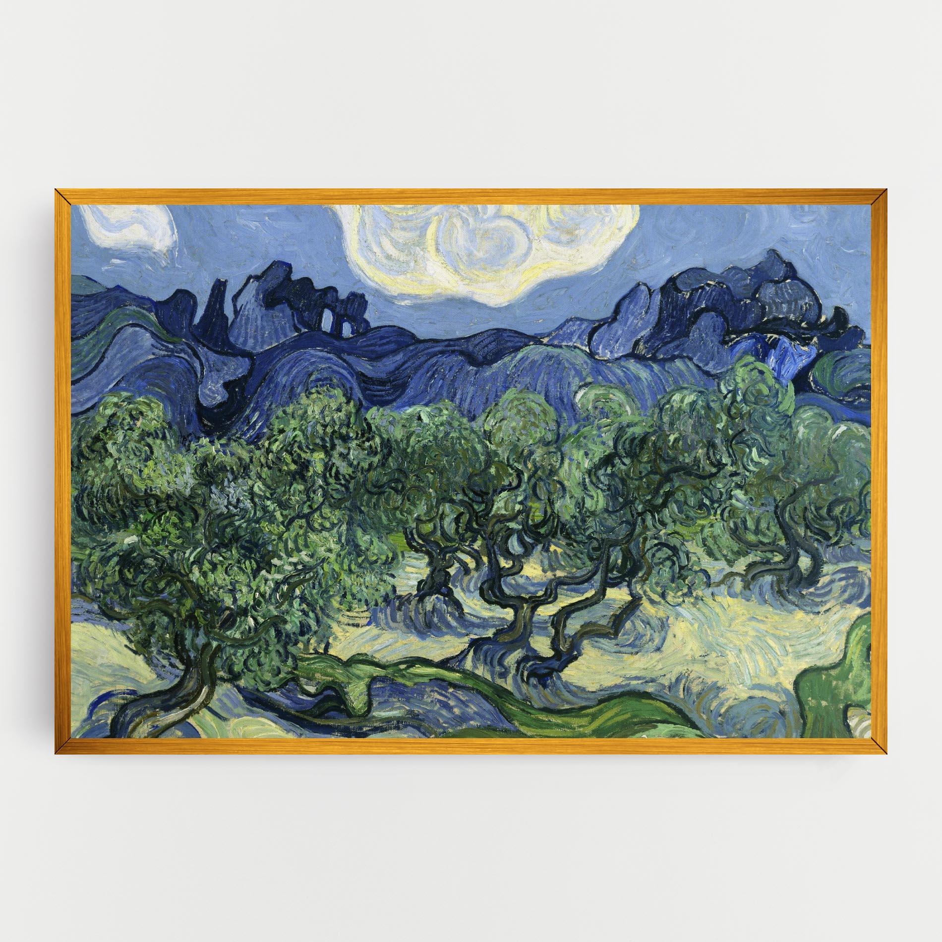 Leinwandbild Olive Trees Alpilles mockup 0