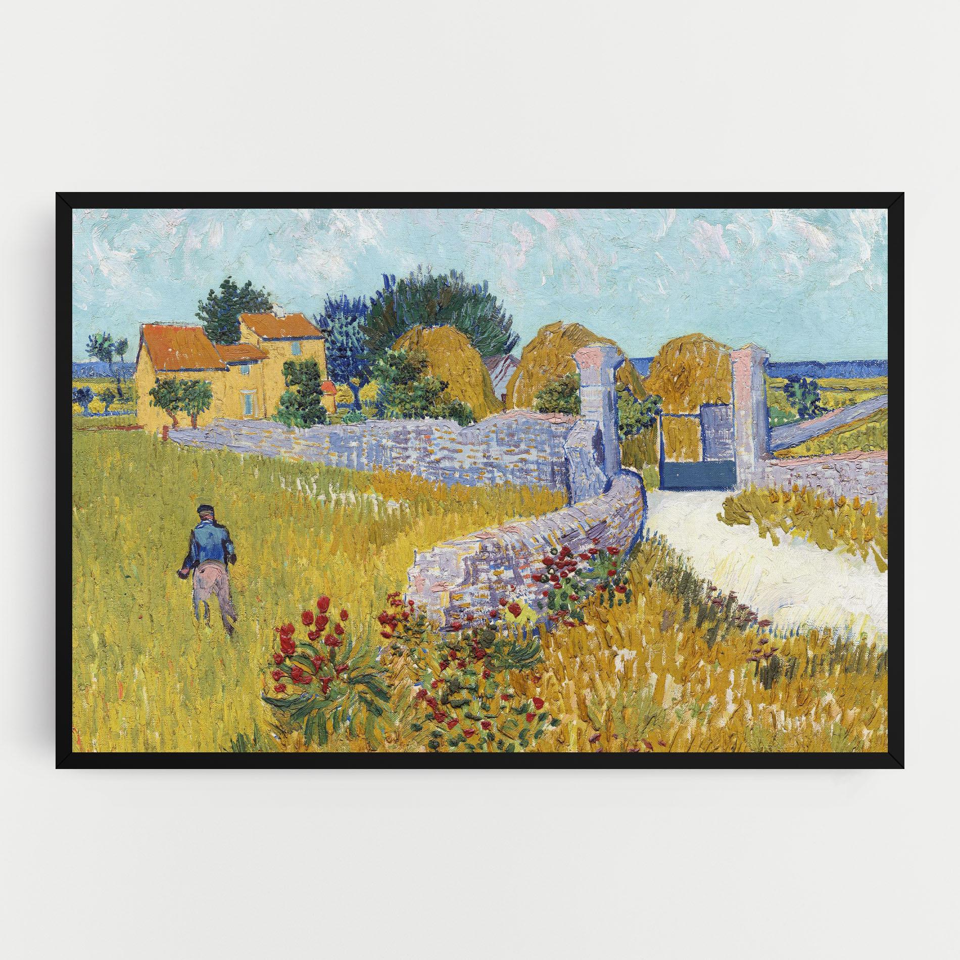 Leinwandbild Farmhouse In Provence mockup 0