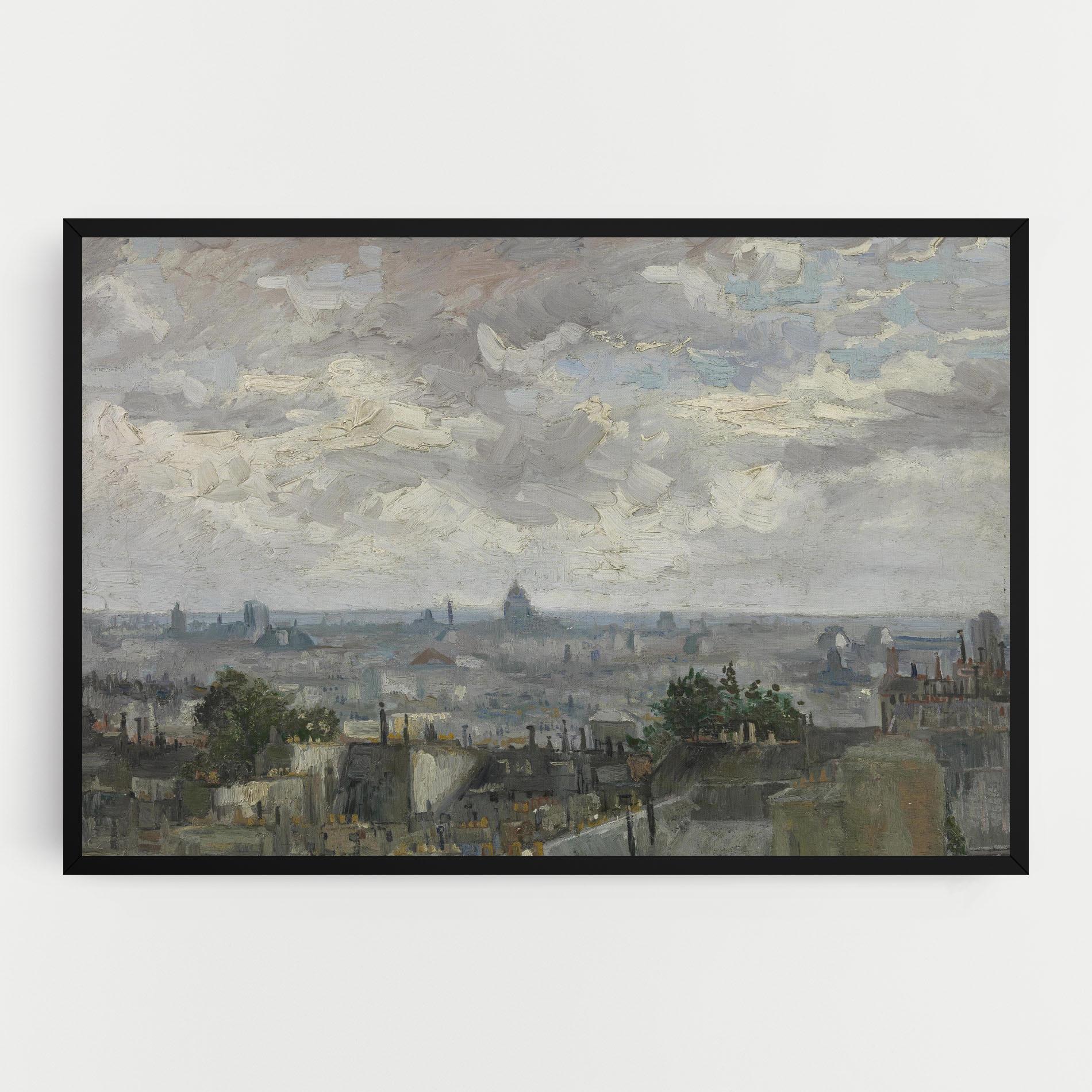 Leinwandbild Gezicht Op Paris mockup 0