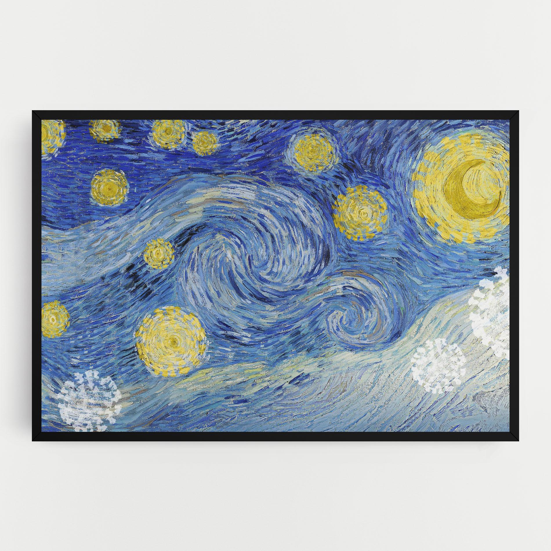 Leinwandbild Van Gogh Starry Night mockup 0