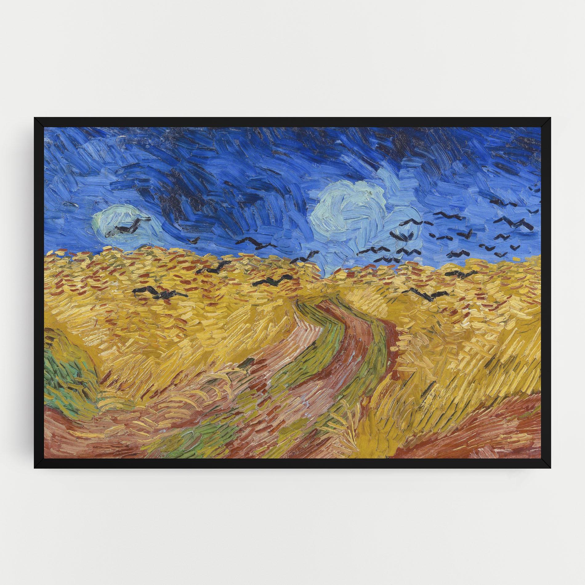 Leinwandbild Wheatfield Crows mockup 0