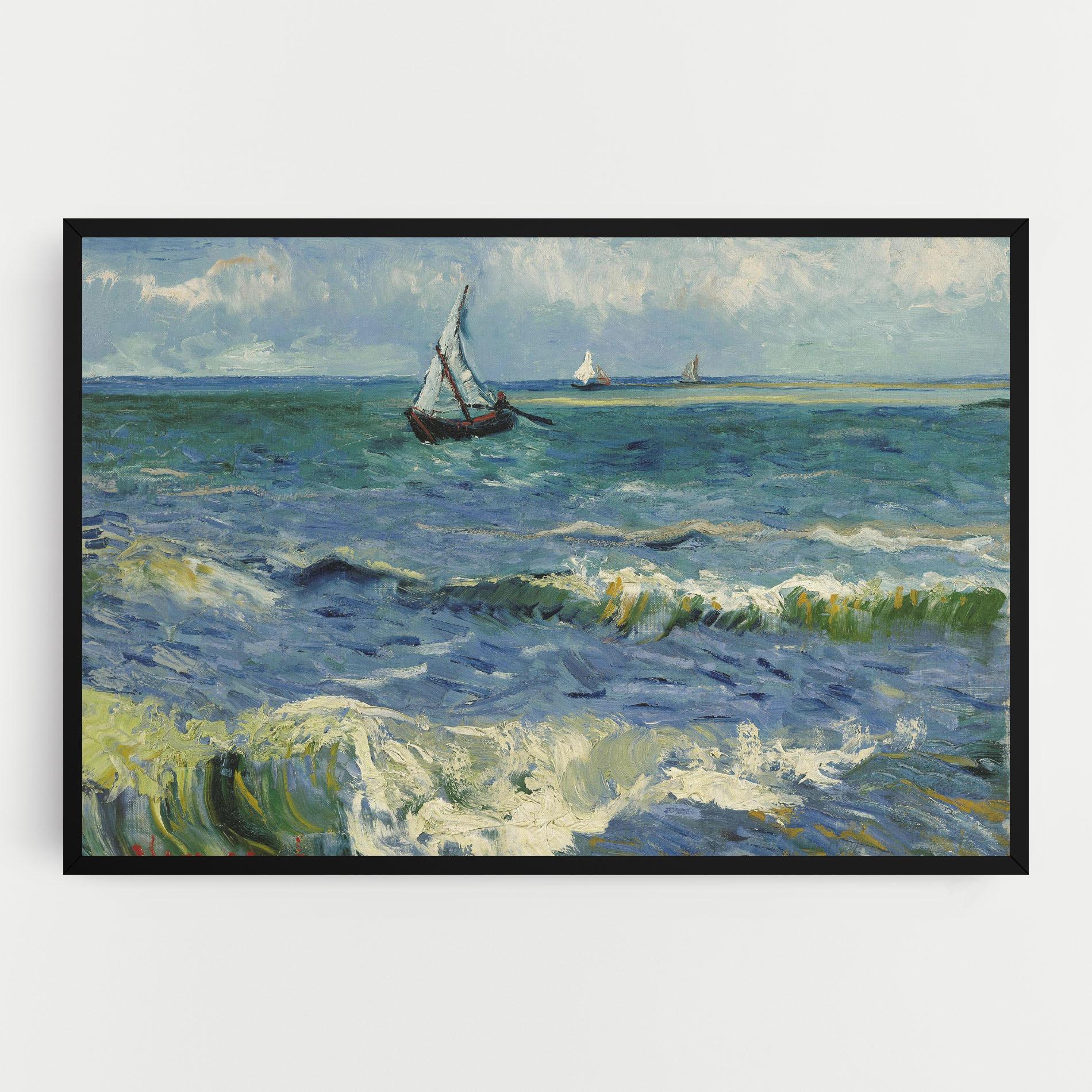 Leinwandbild Zeegezicht Saintes Maries mockup 0