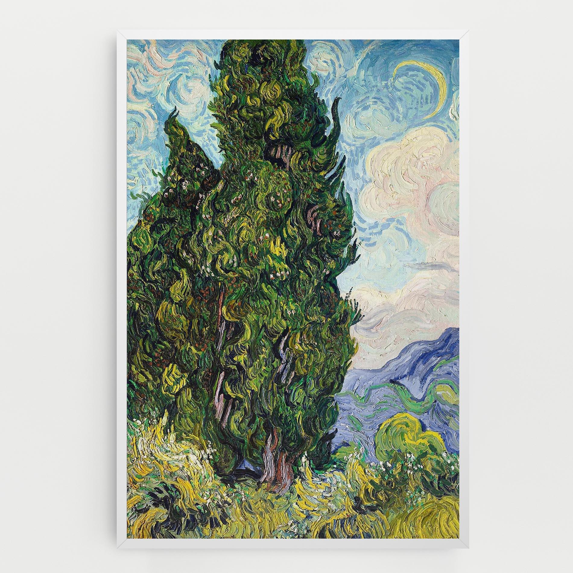 Leinwandbild Cypresses mockup 0