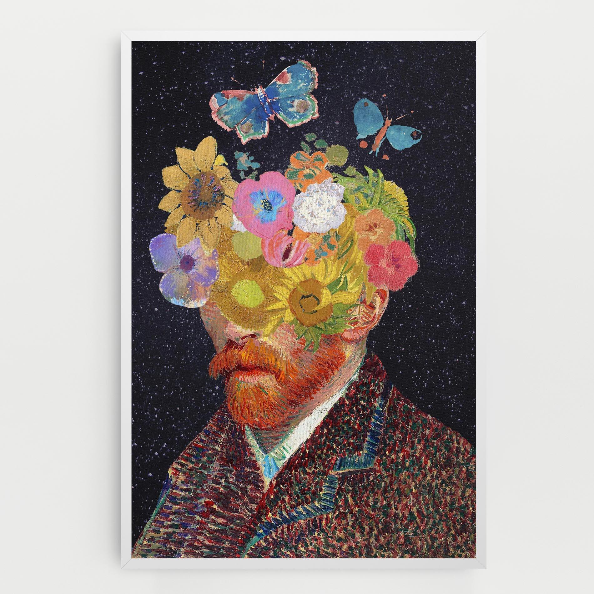 Leinwandbild Flower Self Portrait mockup 0