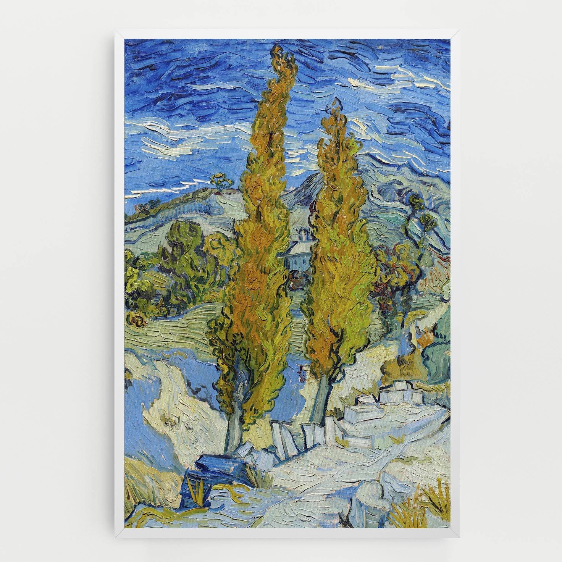 Leinwandbild Poplars At Saint Remy mockup 0