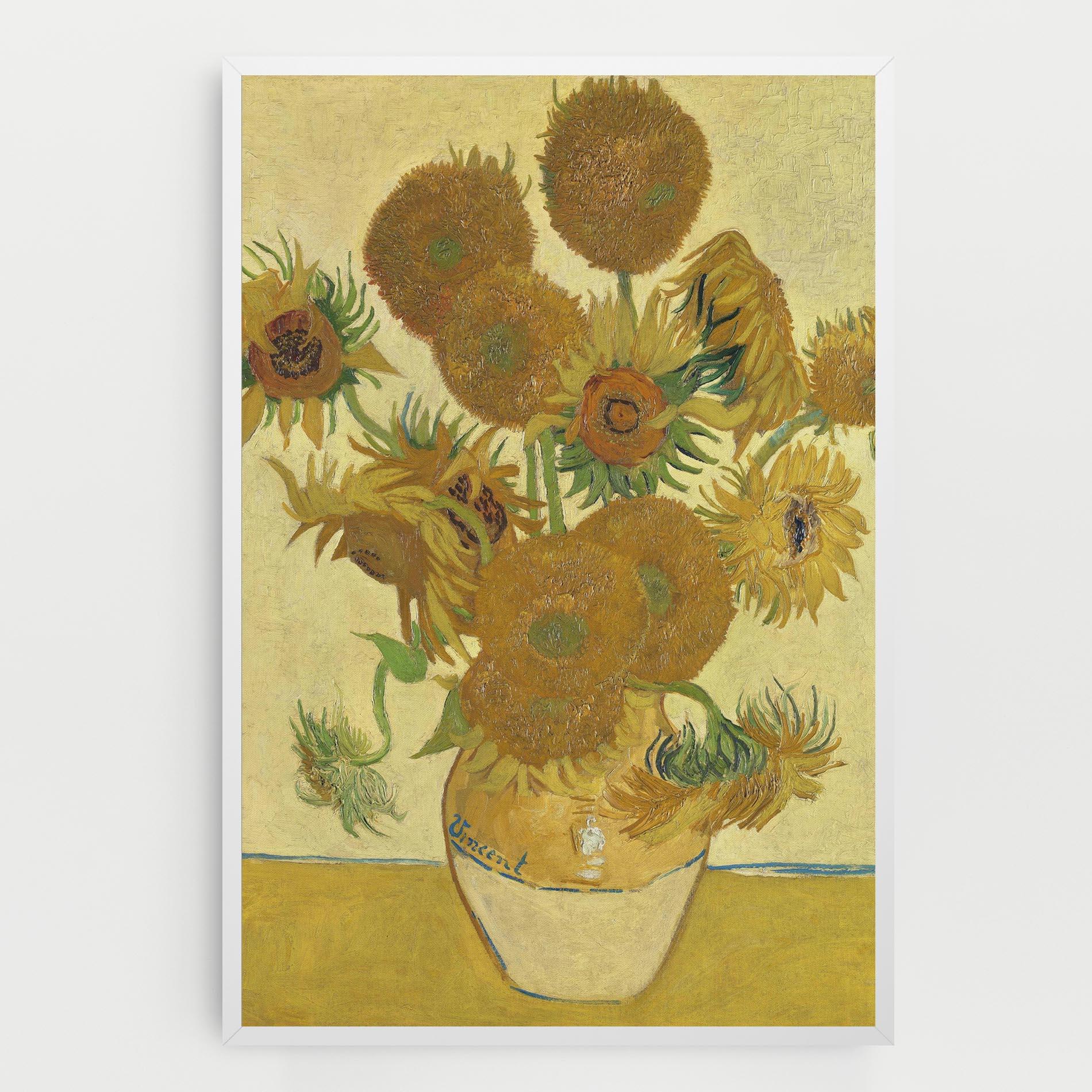 Leinwandbild Sunflowers Vase Art mockup 0