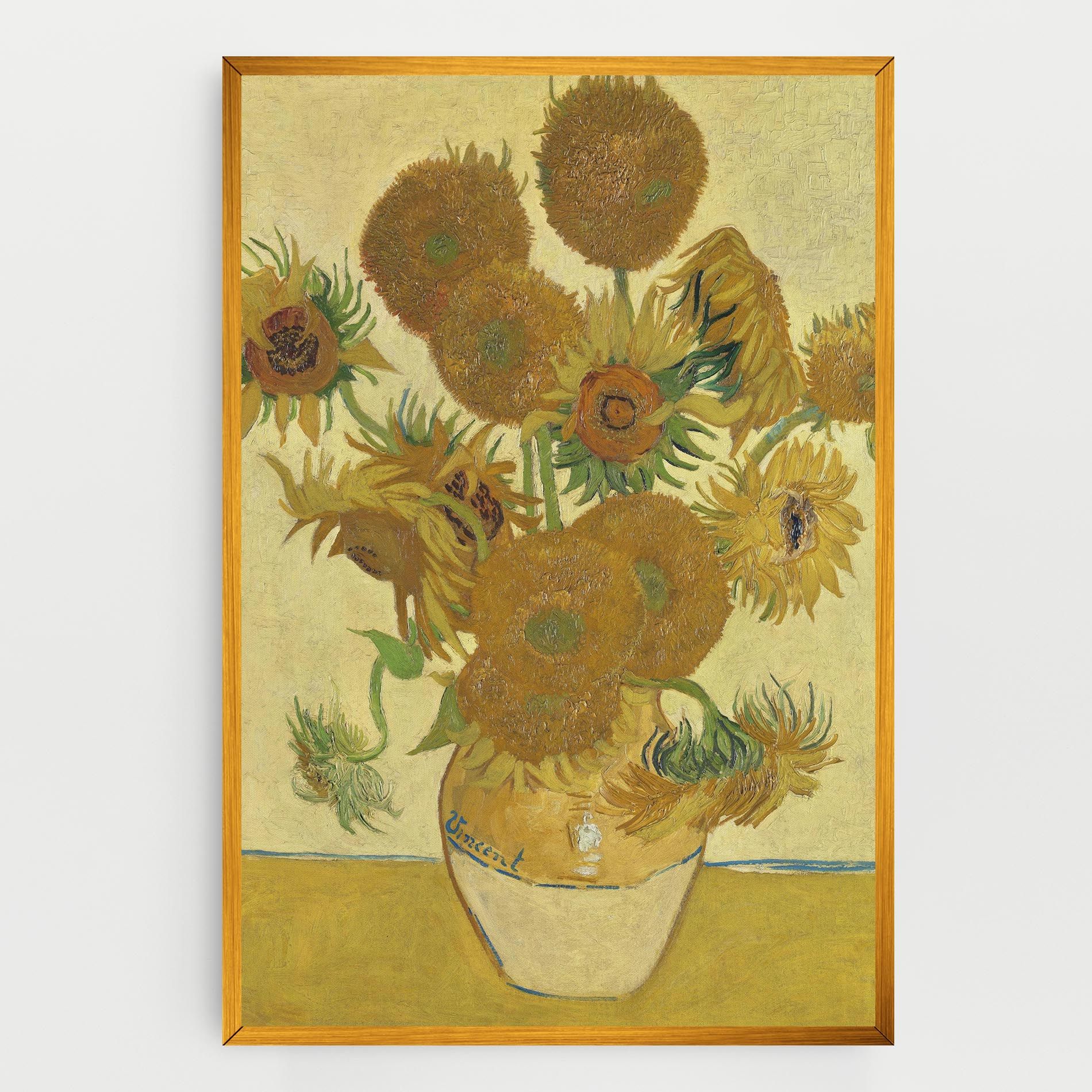 Sunflowers Vase Art mockup 0