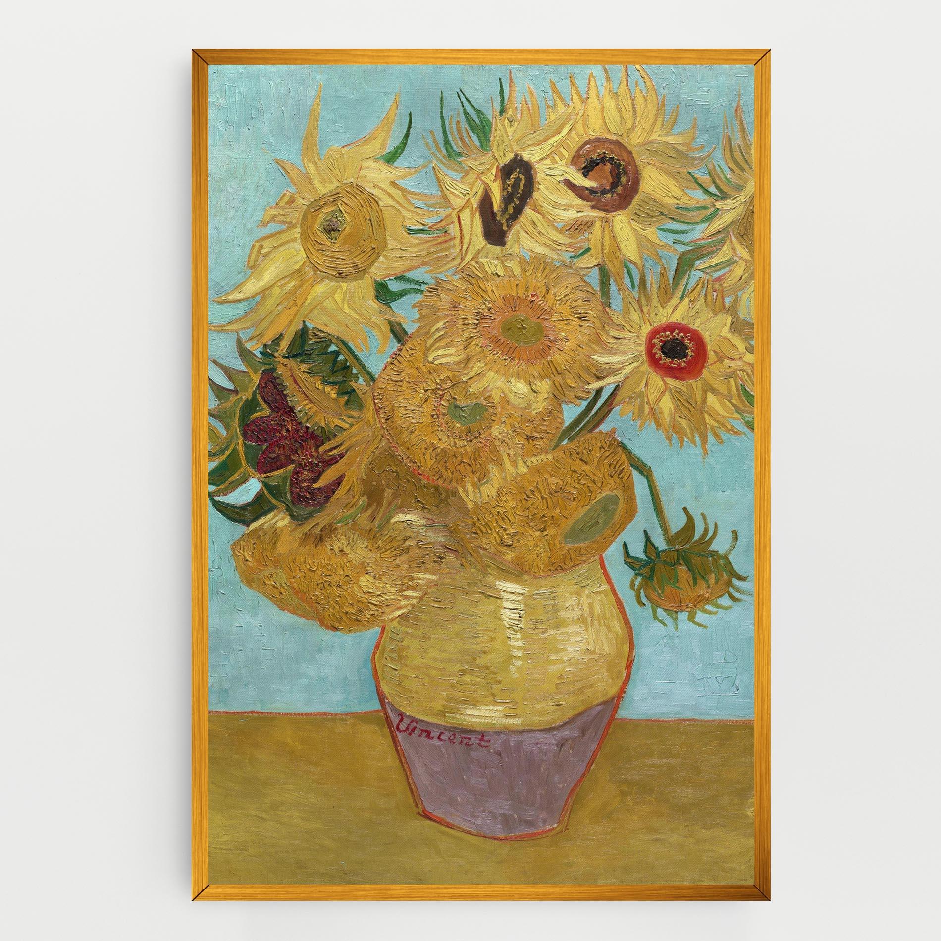 Leinwandbild Twelve Sunflowers mockup 0