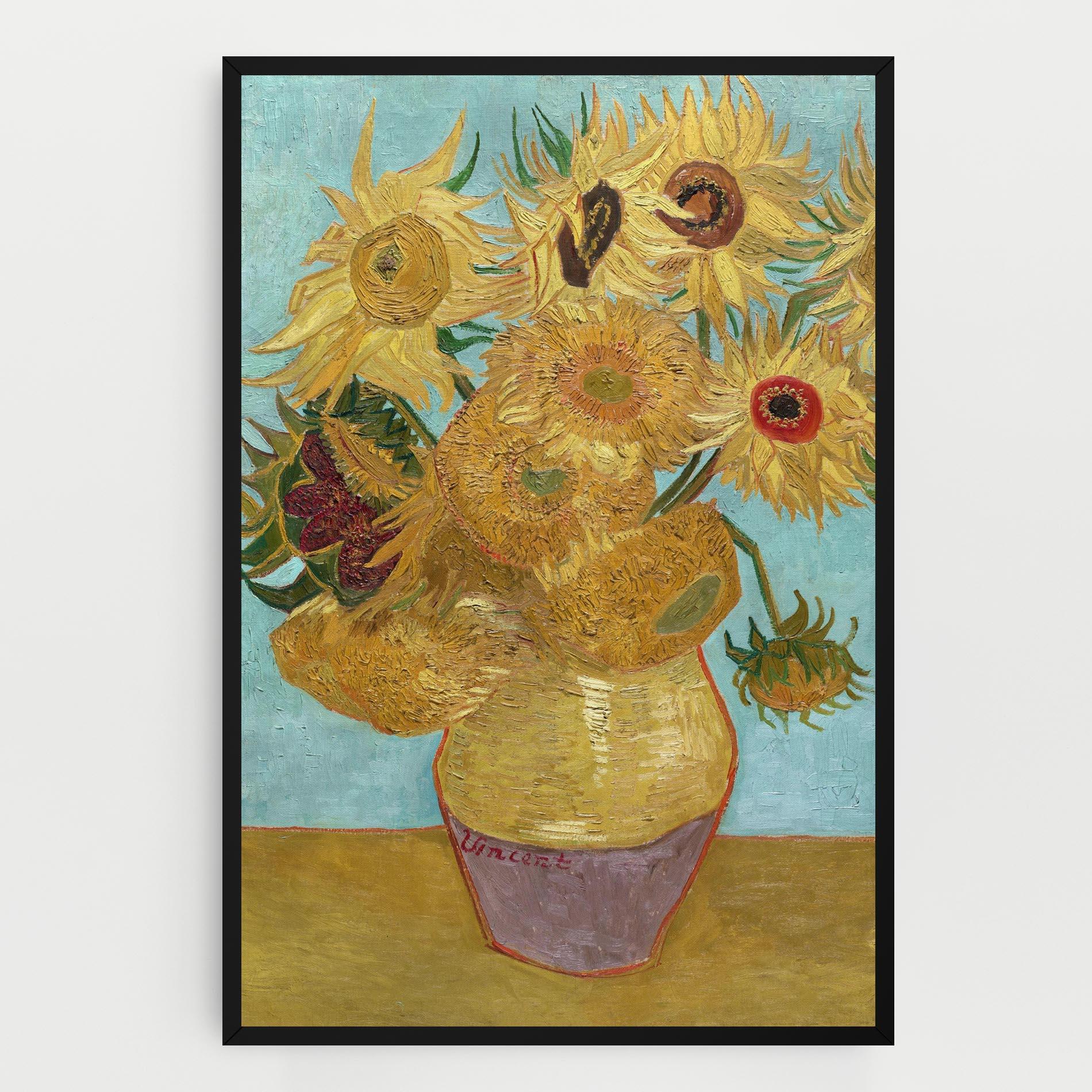 Leinwandbild Twelve Sunflowers mockup 0