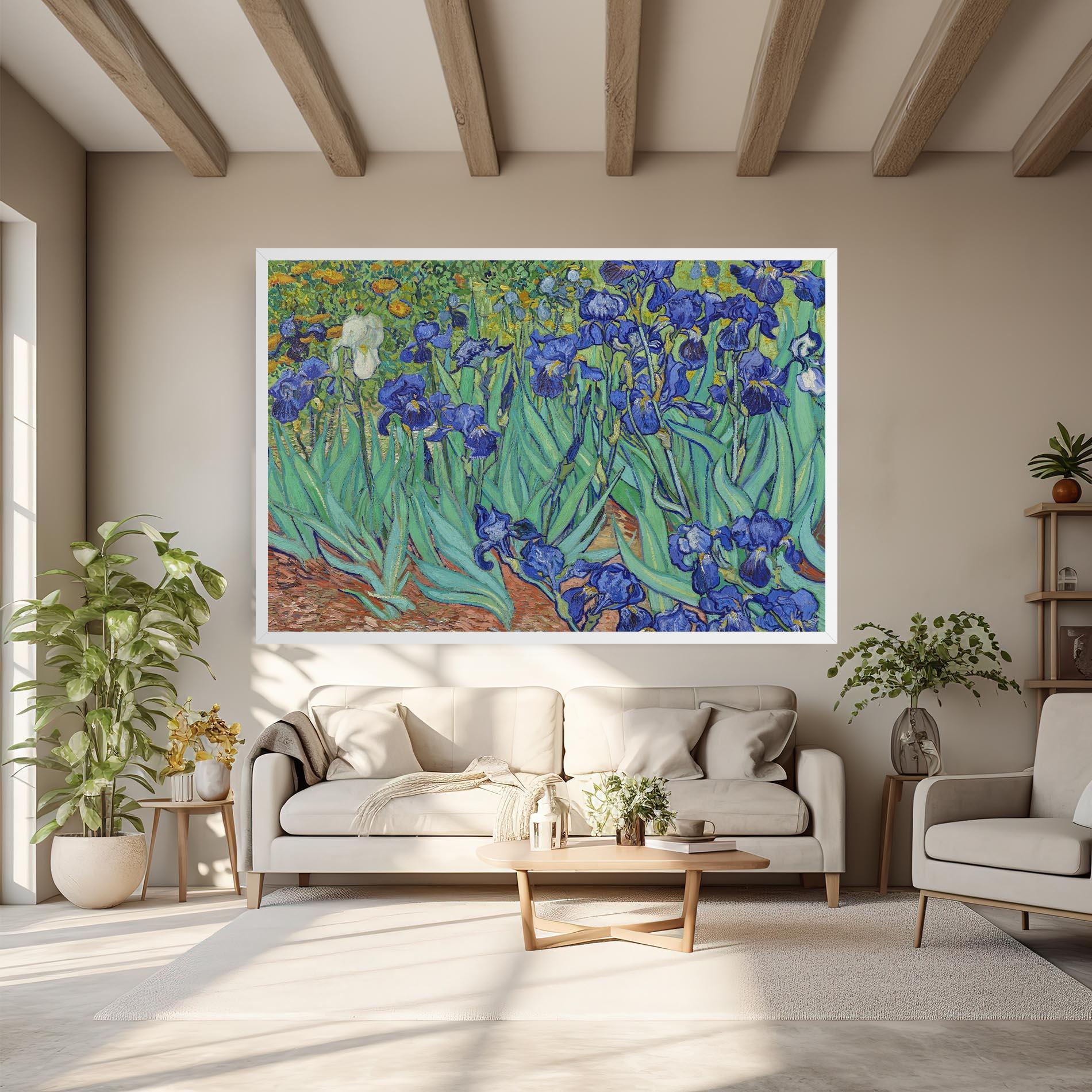 Leinwandbild Irises Van Gogh mockup 6