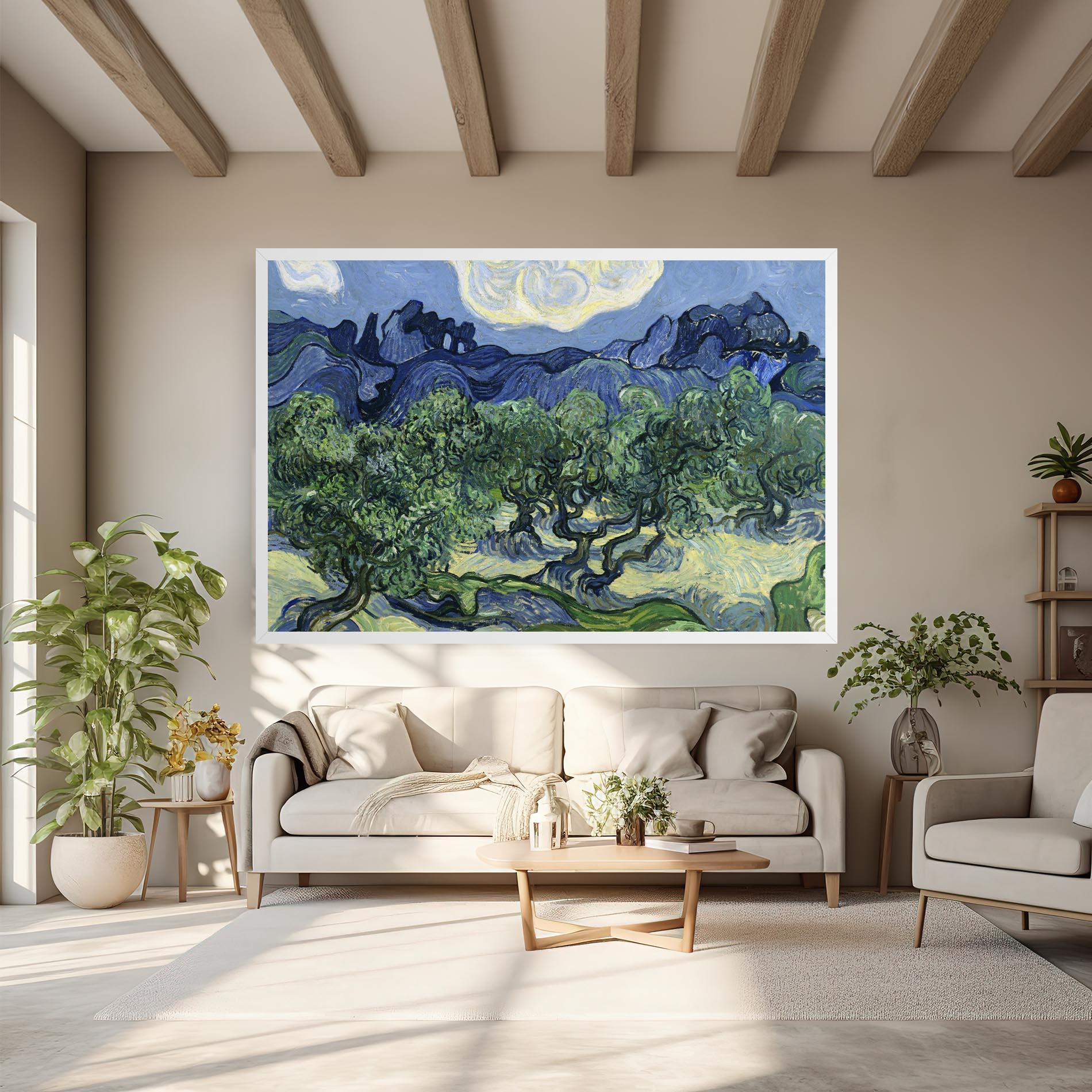 Leinwandbild Olive Trees Alpilles mockup 6