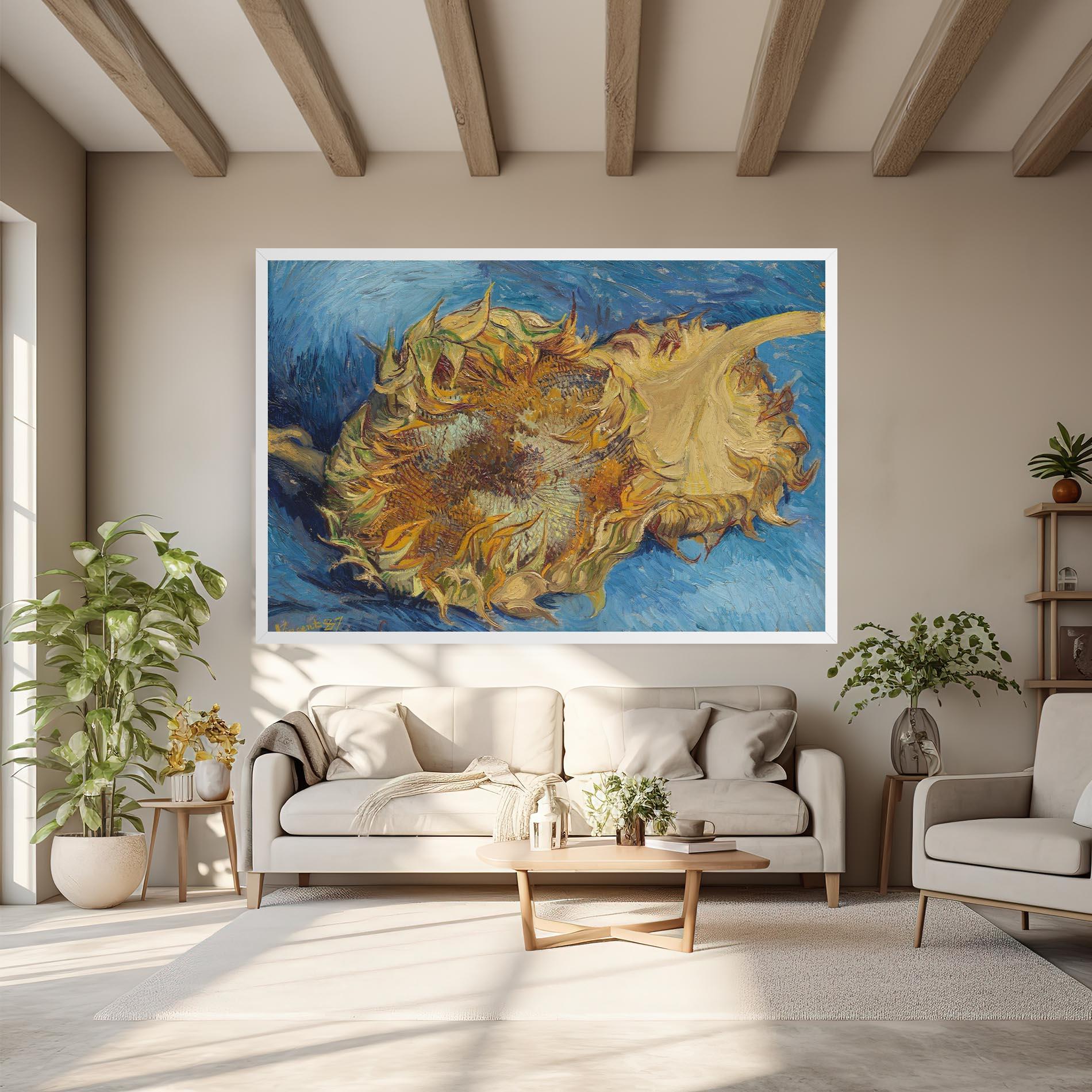 Leinwandbild Sunflowers Van Gogh mockup 6