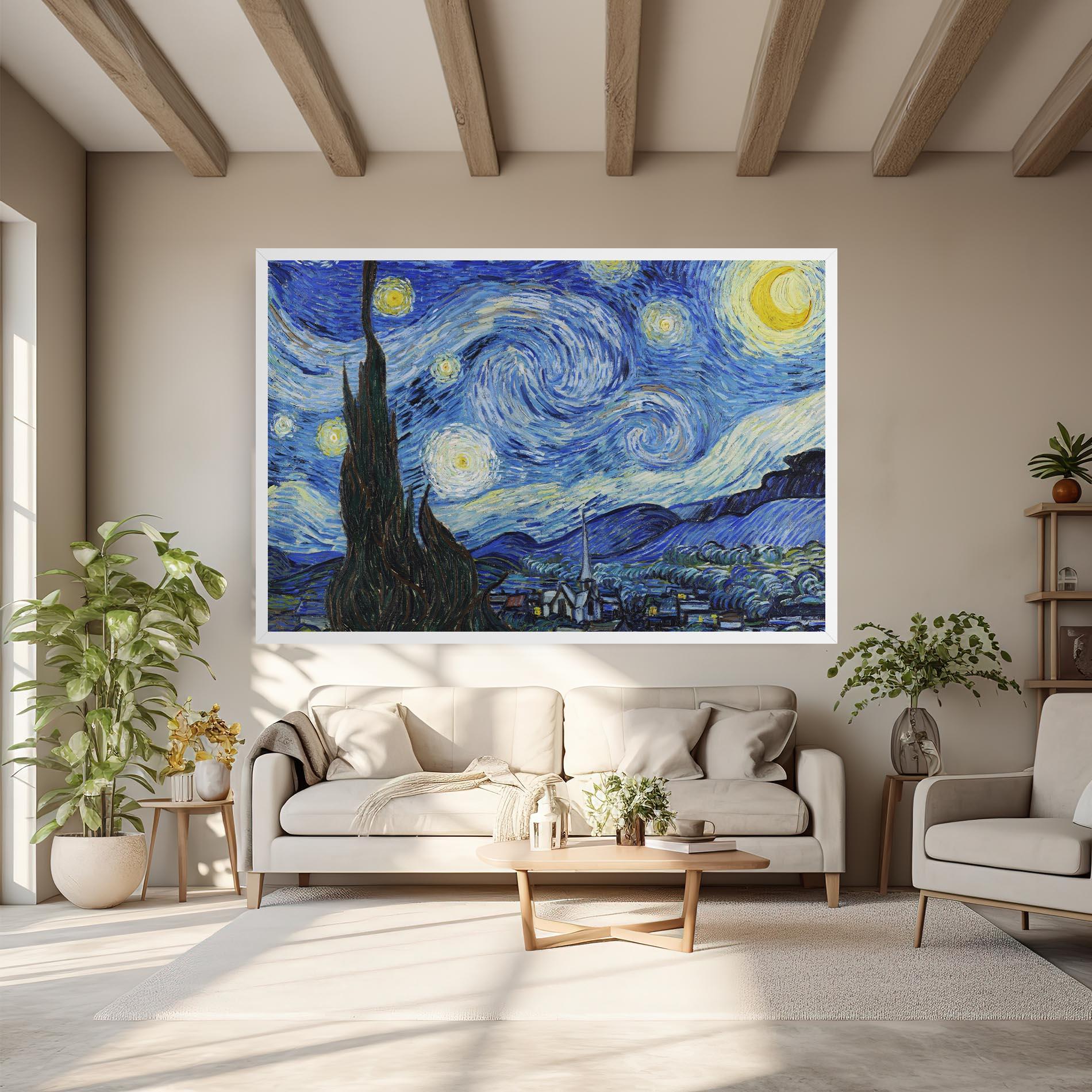 Leinwandbild The Starry Night mockup 6