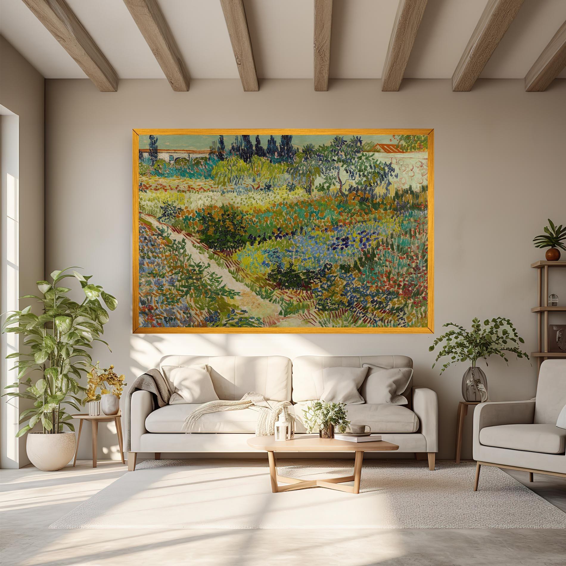 Leinwandbild Garden At Arles mockup 6