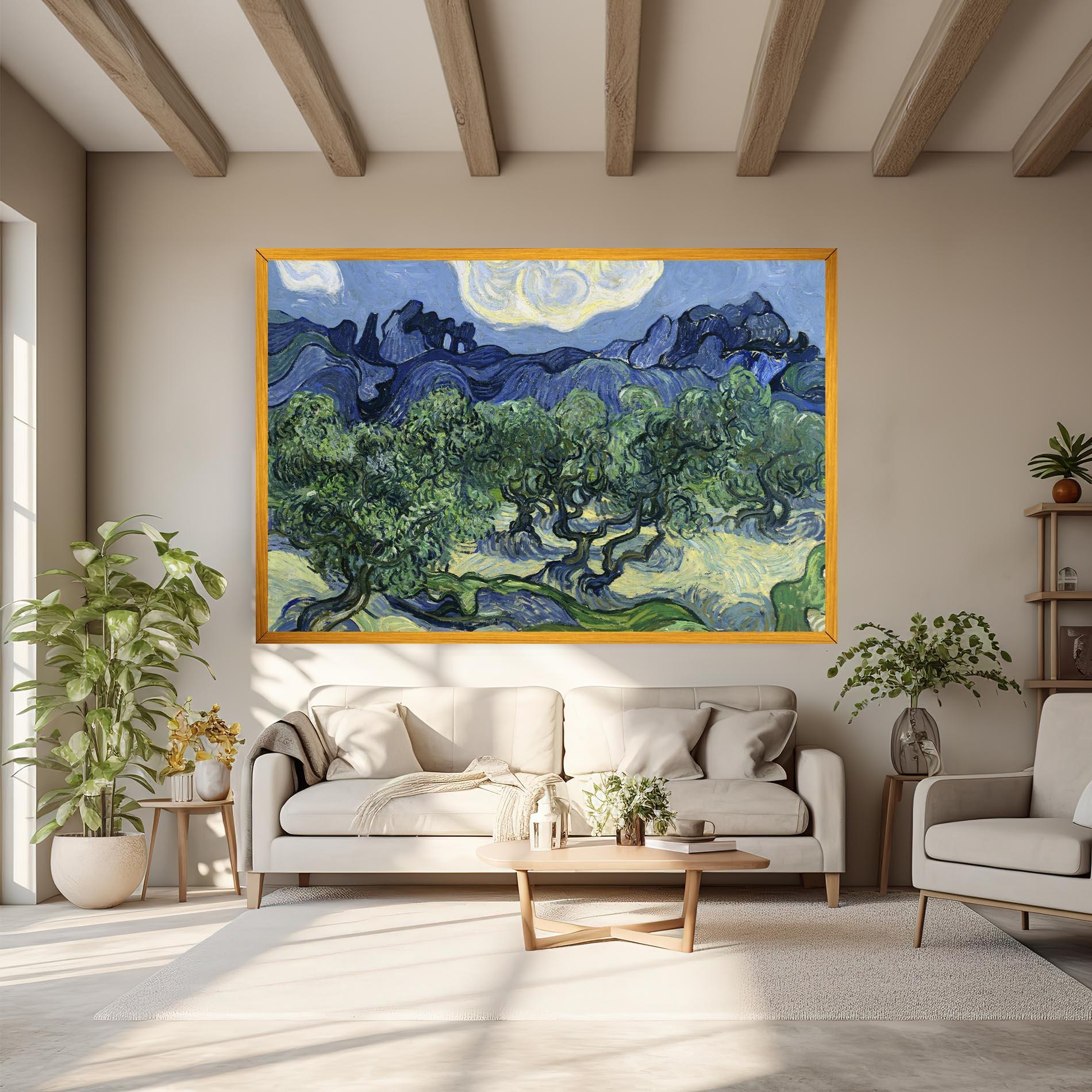 Leinwandbild Olive Trees Alpilles mockup 6