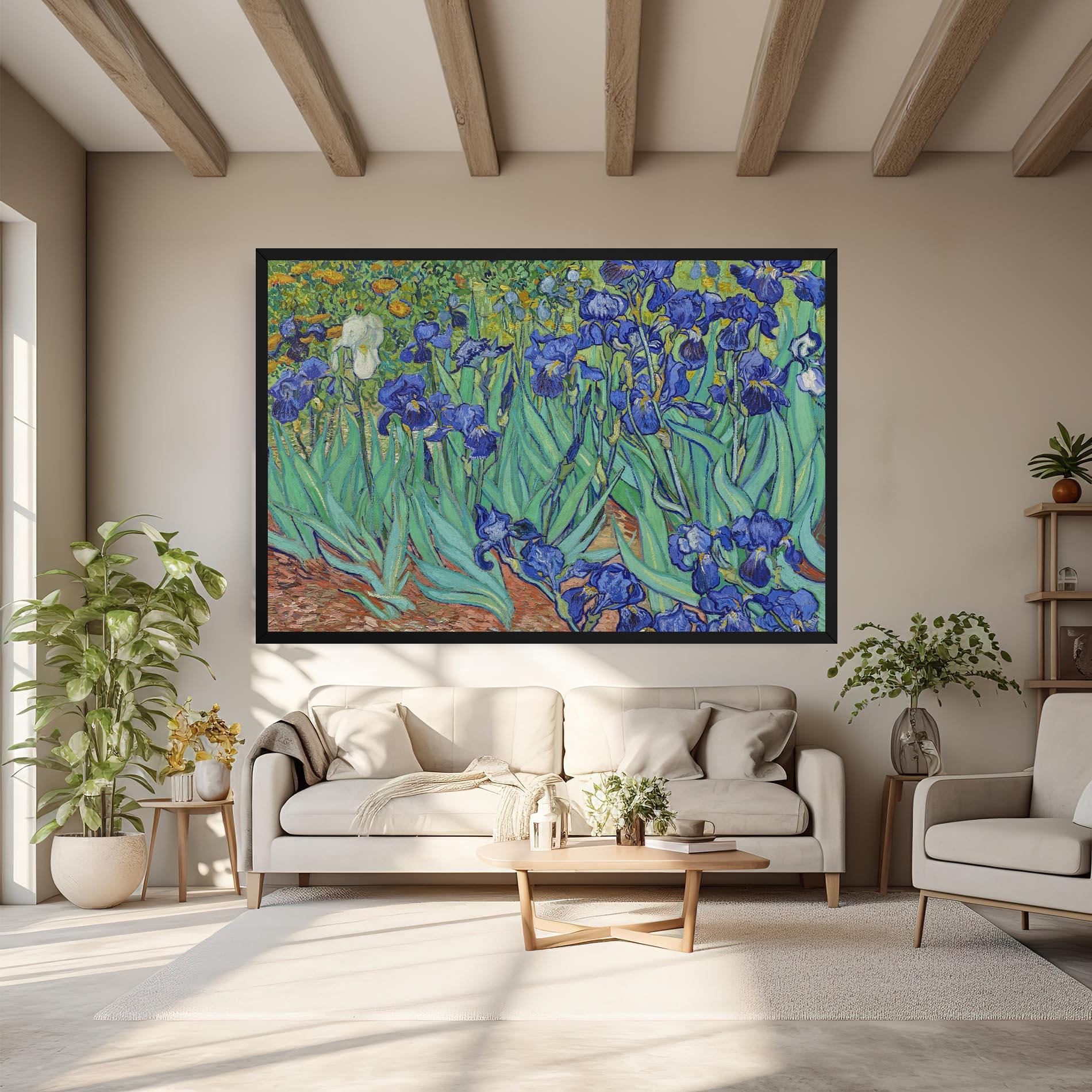 Leinwandbild Irises Van Gogh mockup 6