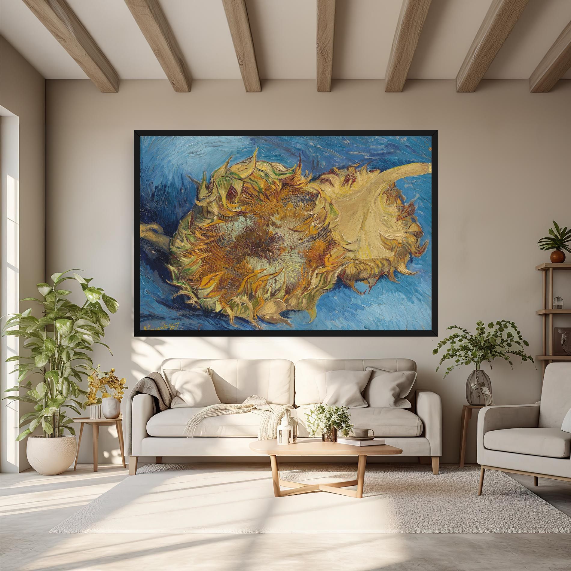 Sunflowers Van Gogh mockup 6