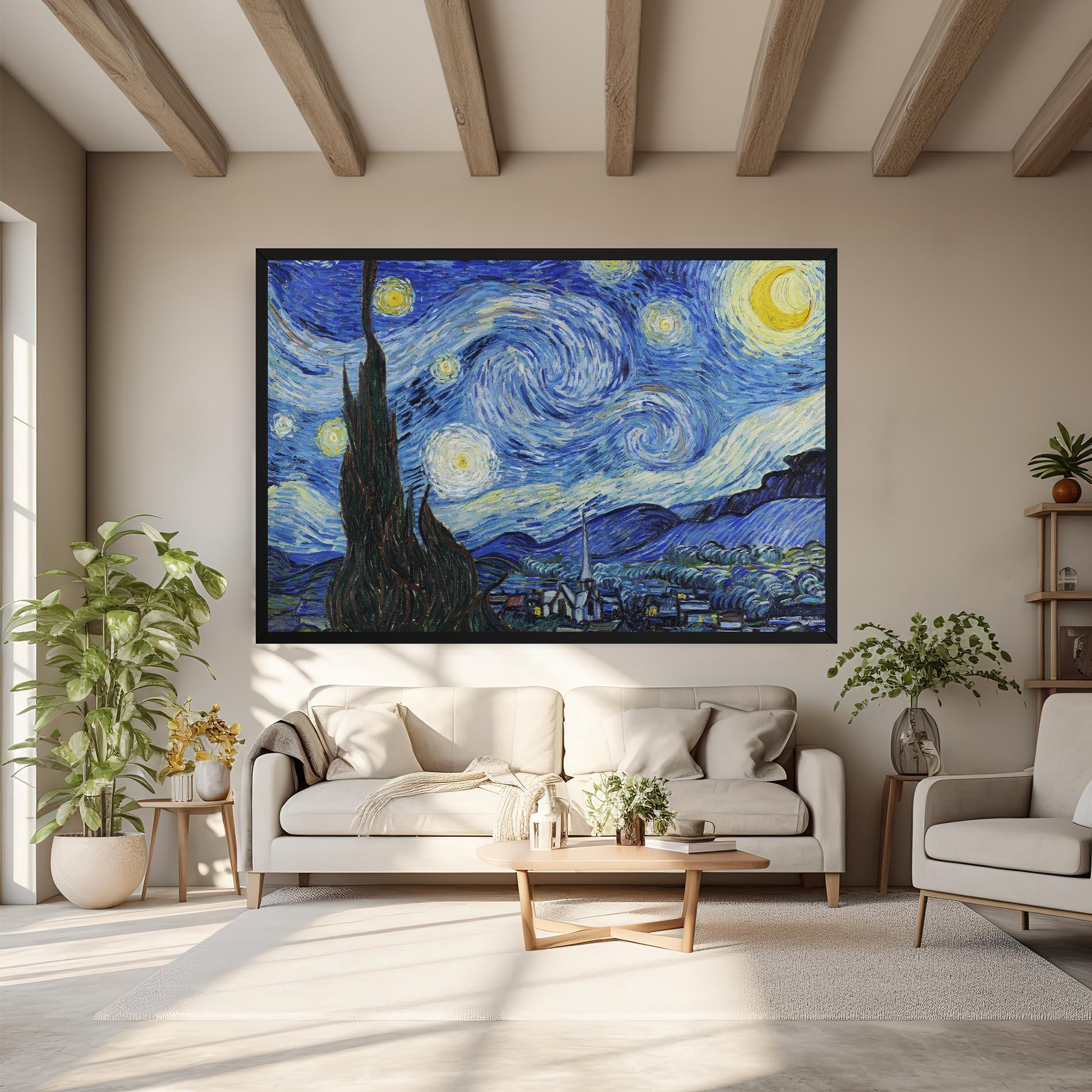 Leinwandbild The Starry Night mockup 6