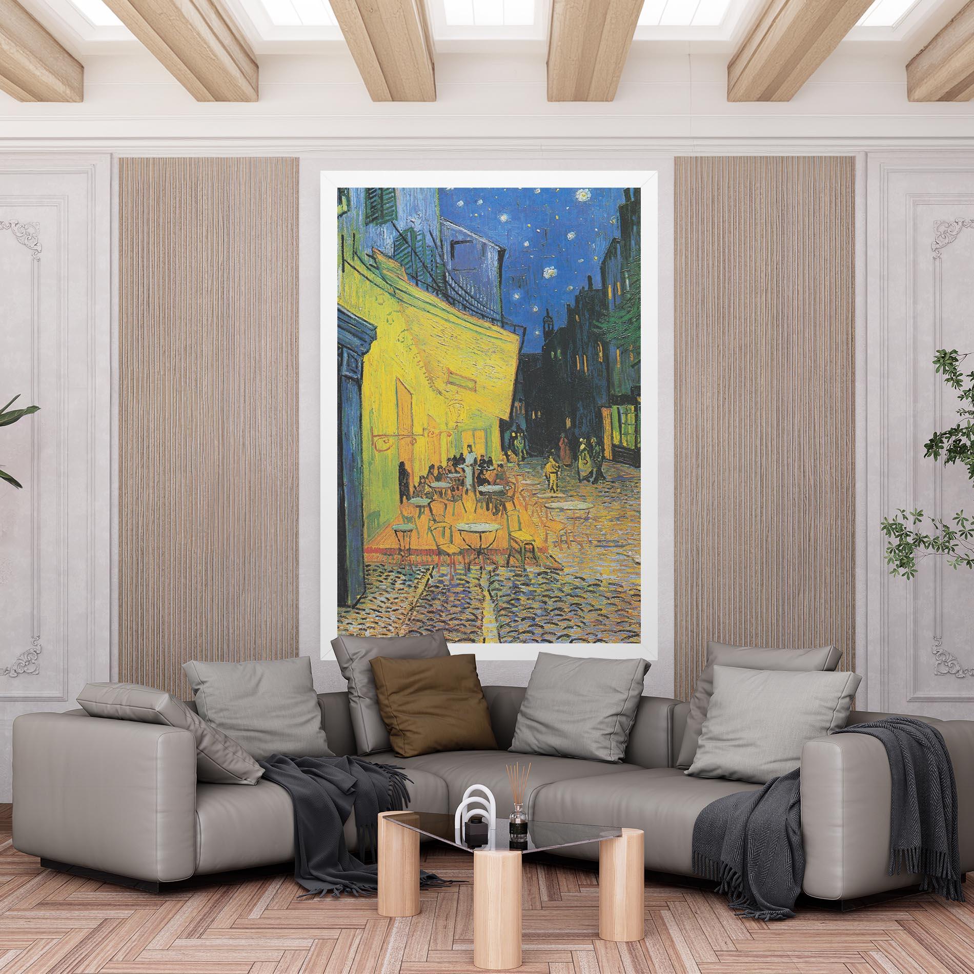 Leinwandbild Cafe Terrace At Night mockup 6