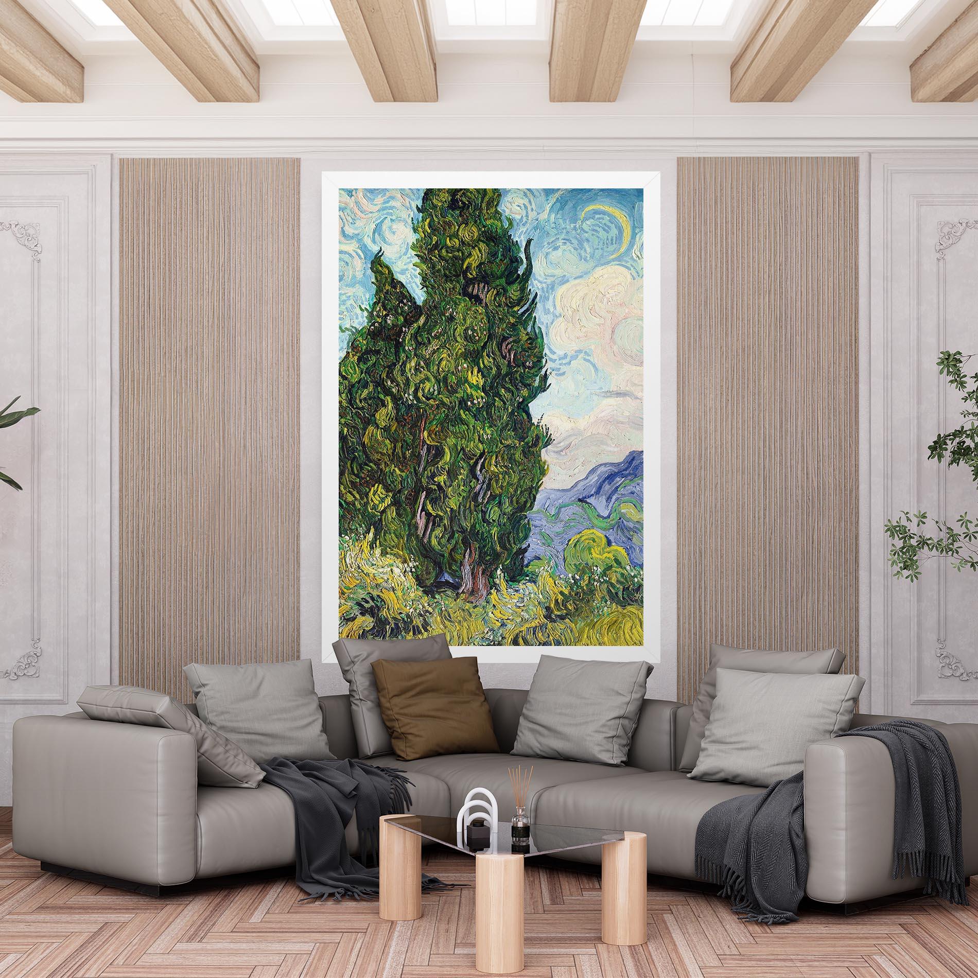 Leinwandbild Cypresses mockup 6
