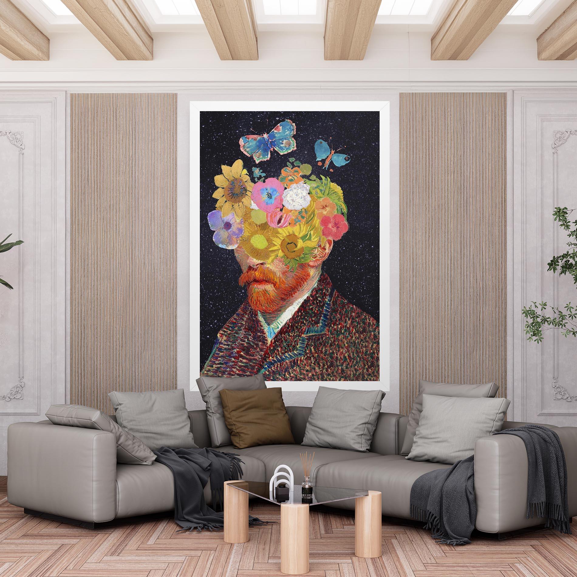 Leinwandbild Flower Self Portrait mockup 6