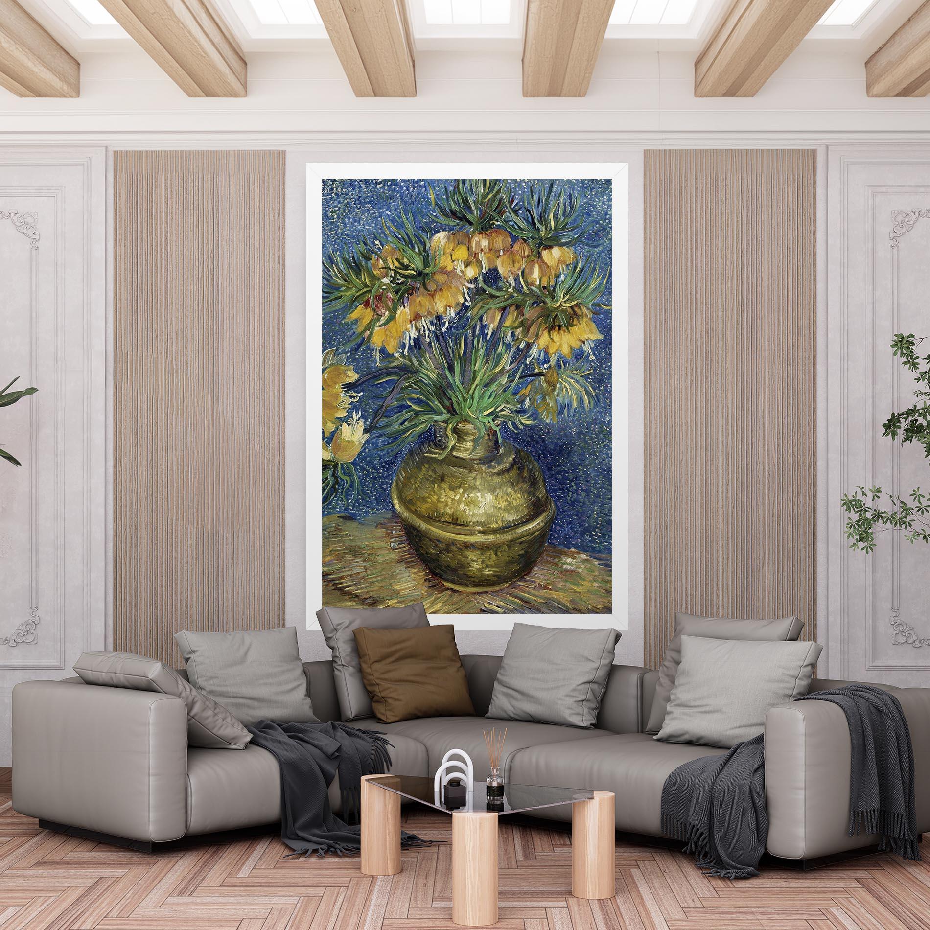 Leinwandbild Imperial Fritillaries Art mockup 6