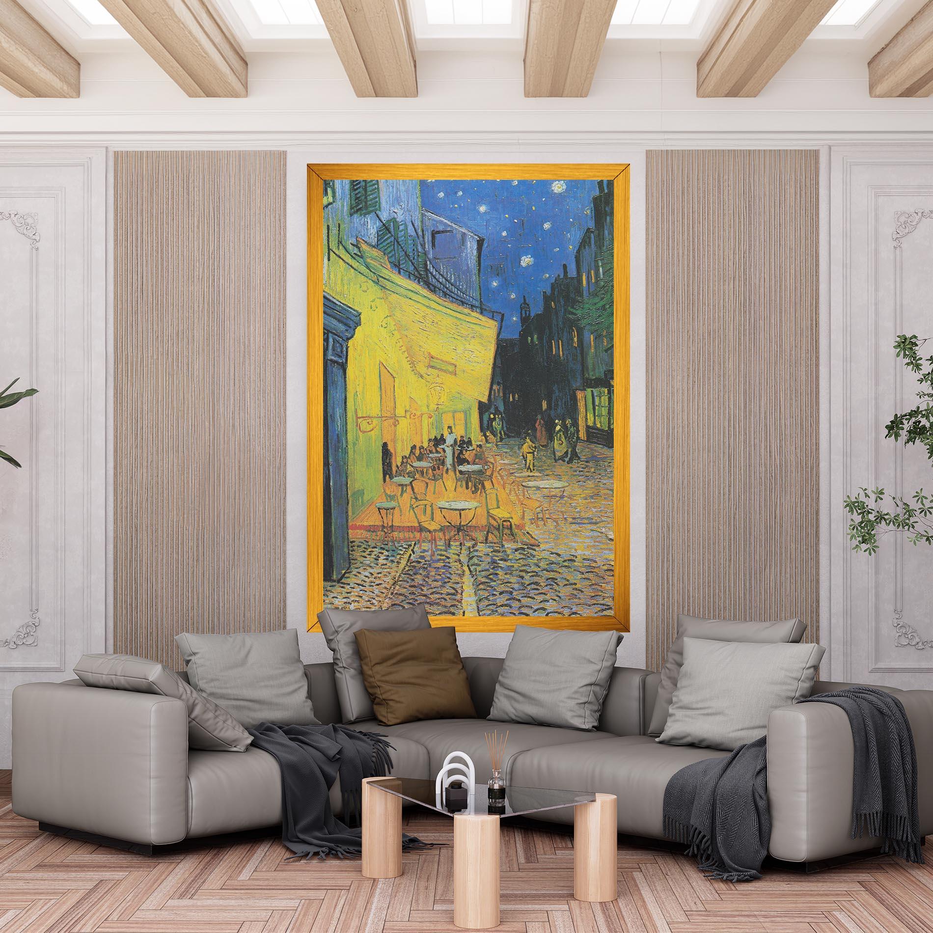 Leinwandbild Cafe Terrace At Night mockup 6