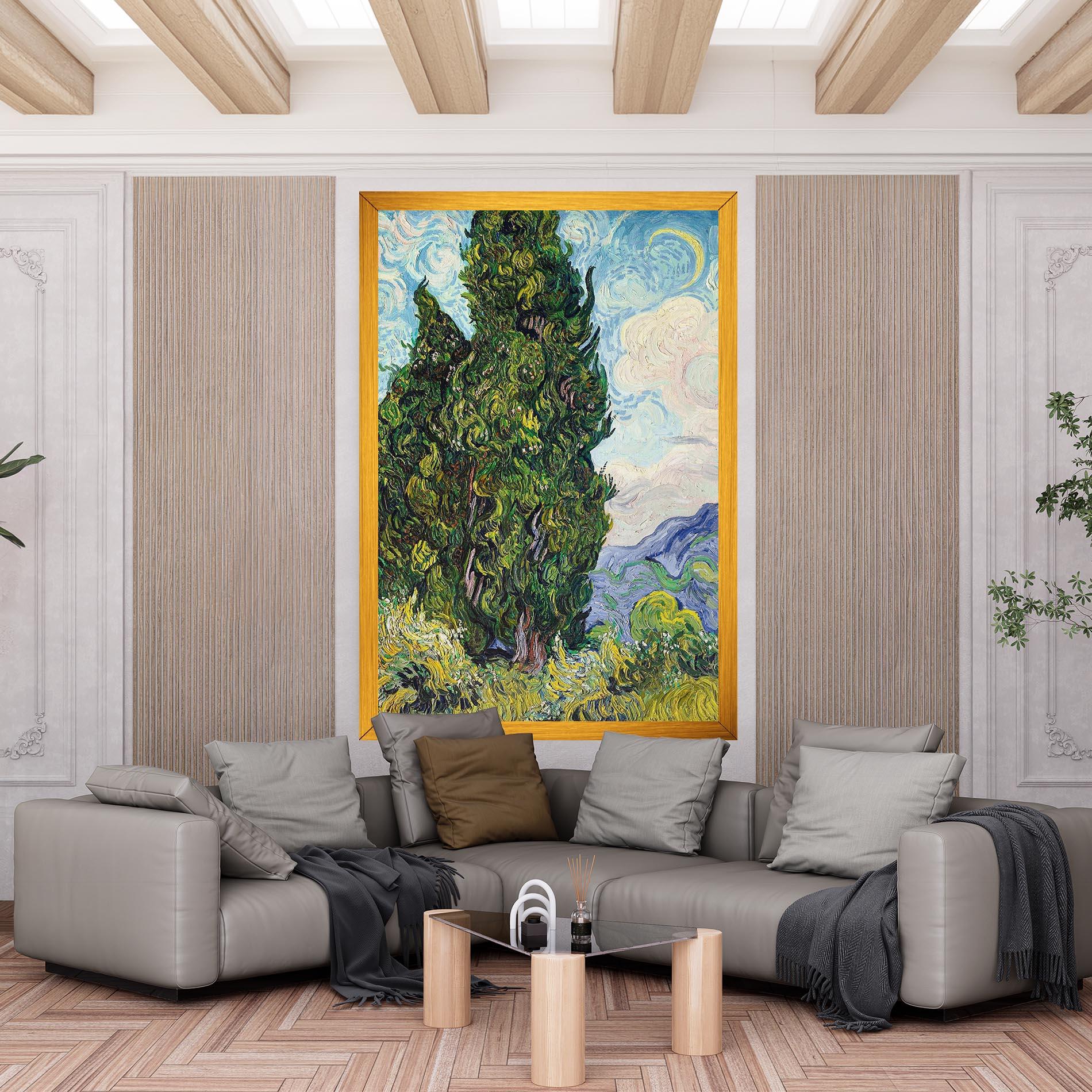 Leinwandbild Cypresses mockup 6