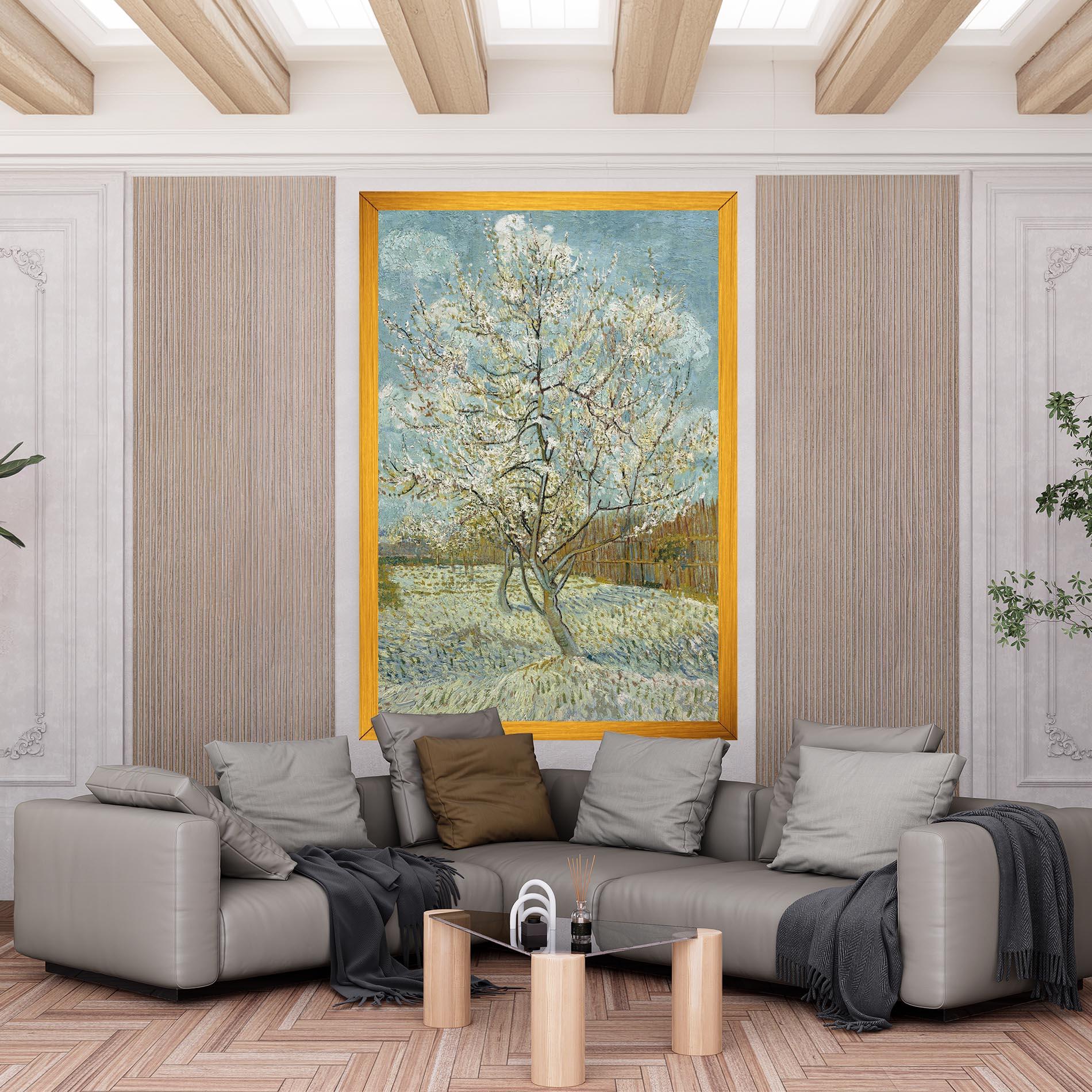 Leinwandbild De Roze Perzikboom mockup 6