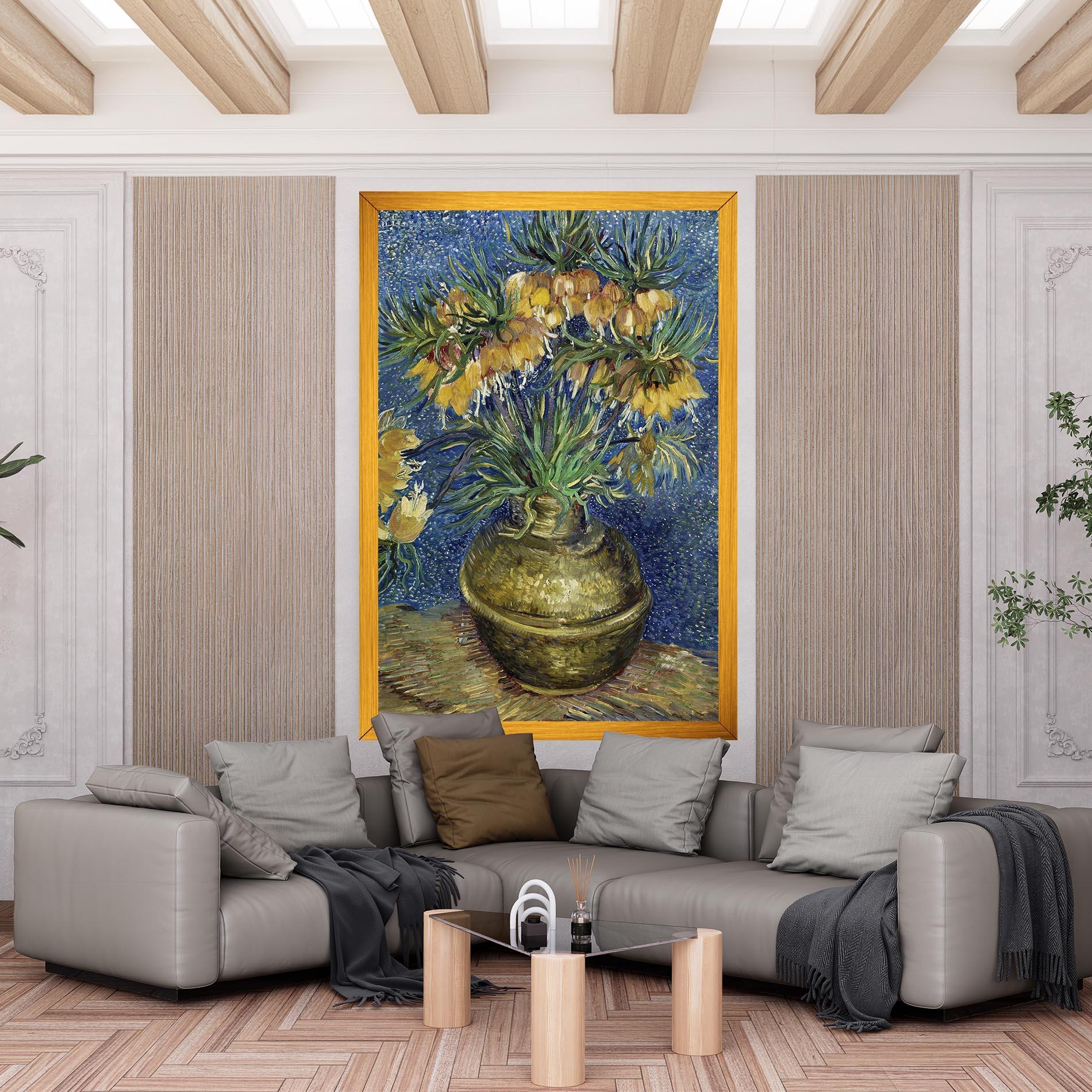 Leinwandbild Imperial Fritillaries Art mockup 6