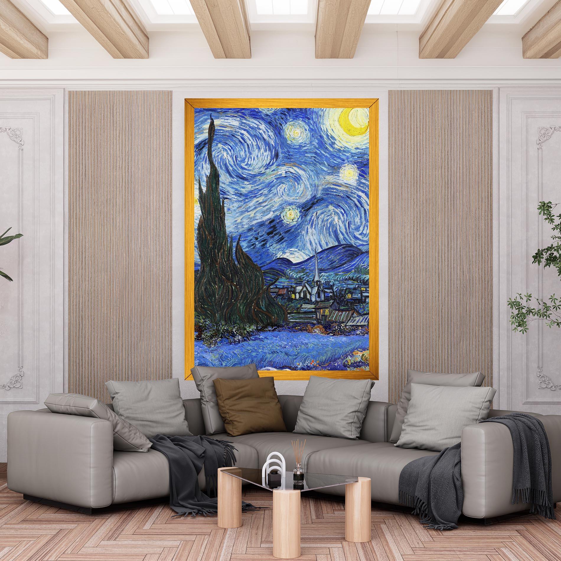 Leinwandbild Starry Night Art mockup 6