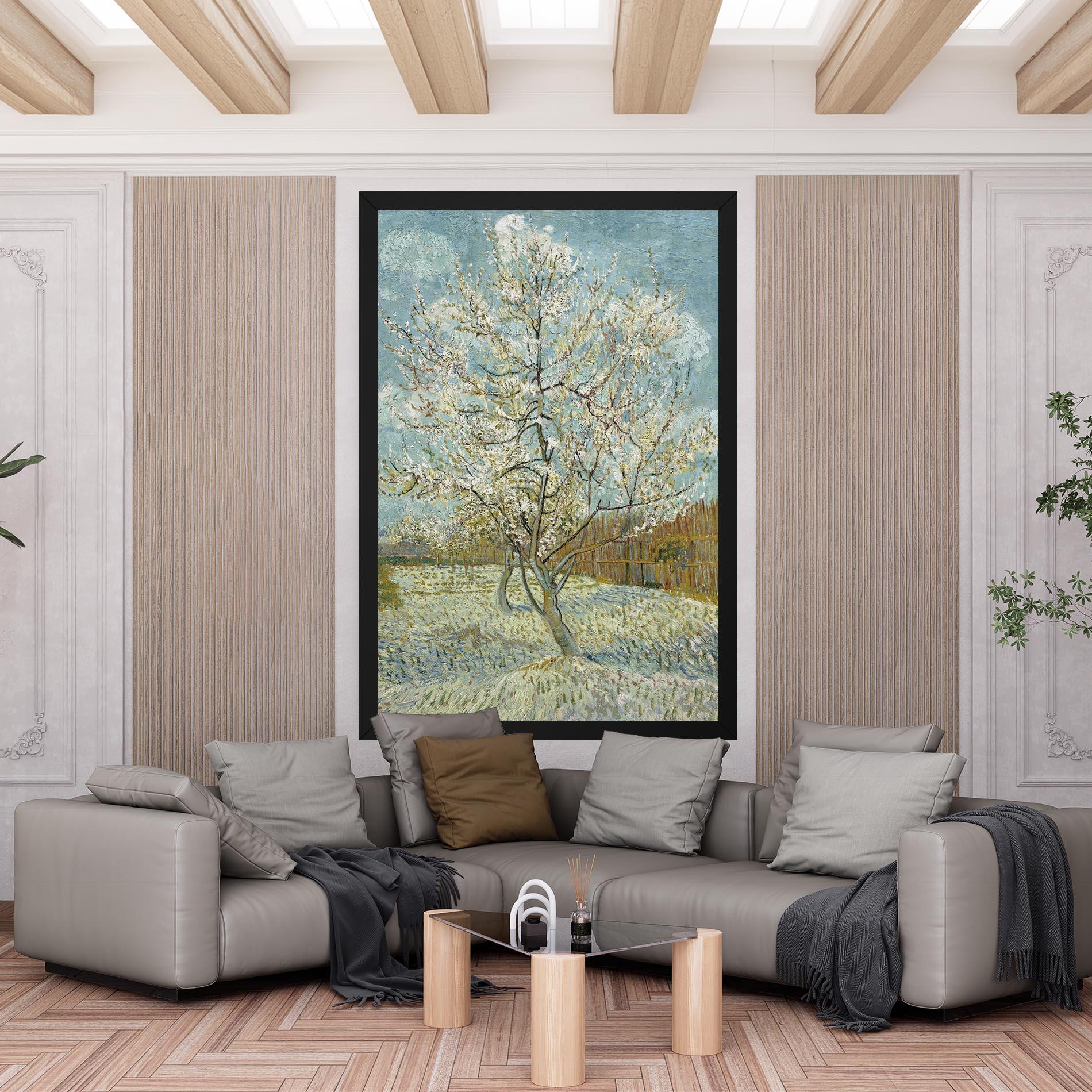 Leinwandbild De Roze Perzikboom mockup 6