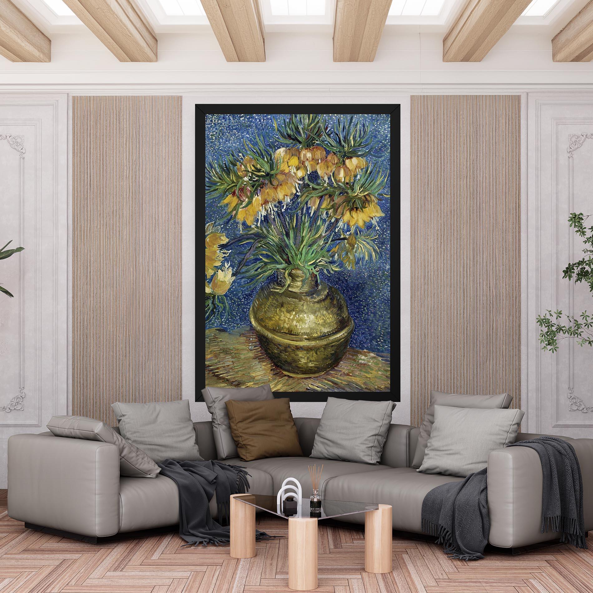 Leinwandbild Imperial Fritillaries Art mockup 6