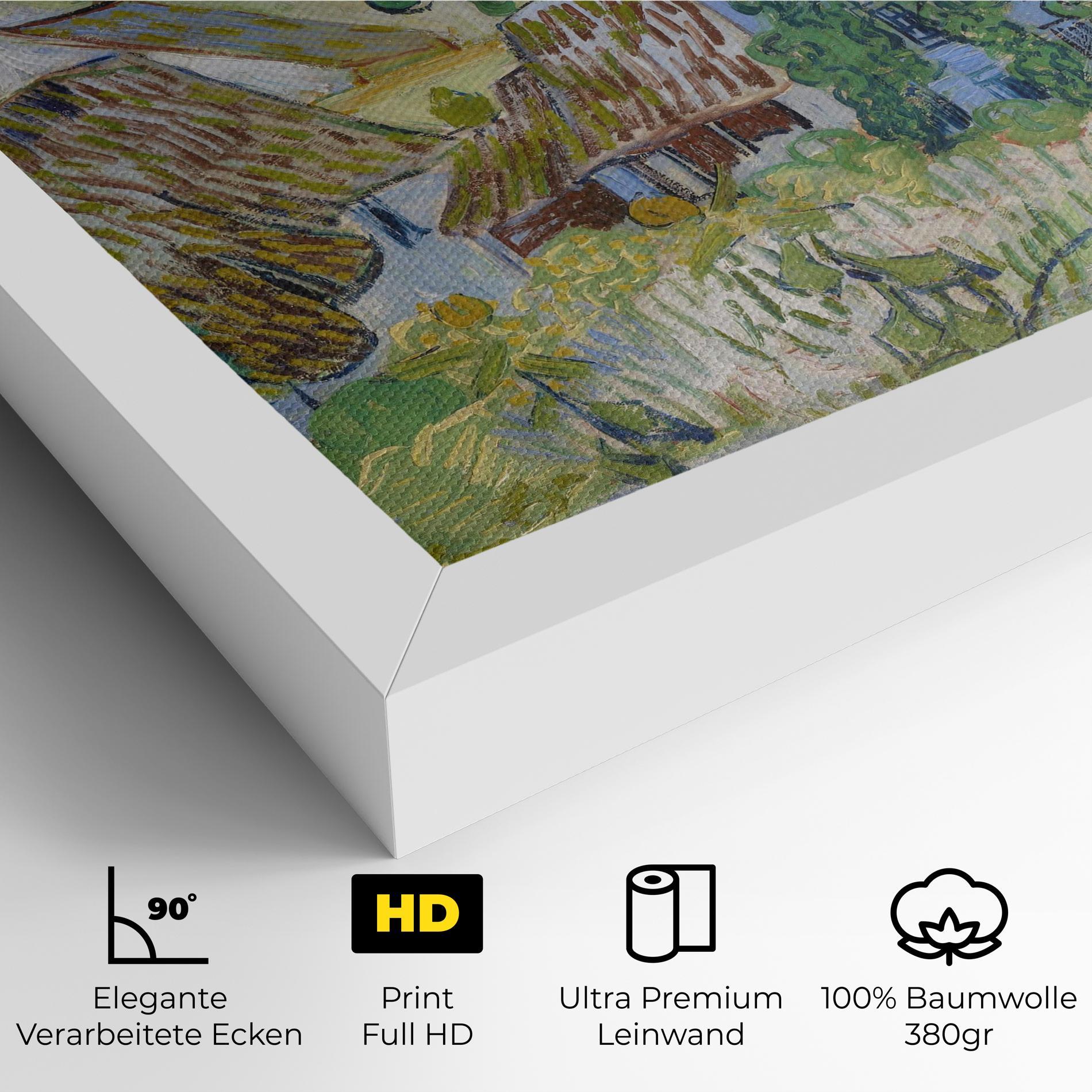 Leinwandbild Farms Near Auvers mockup 4