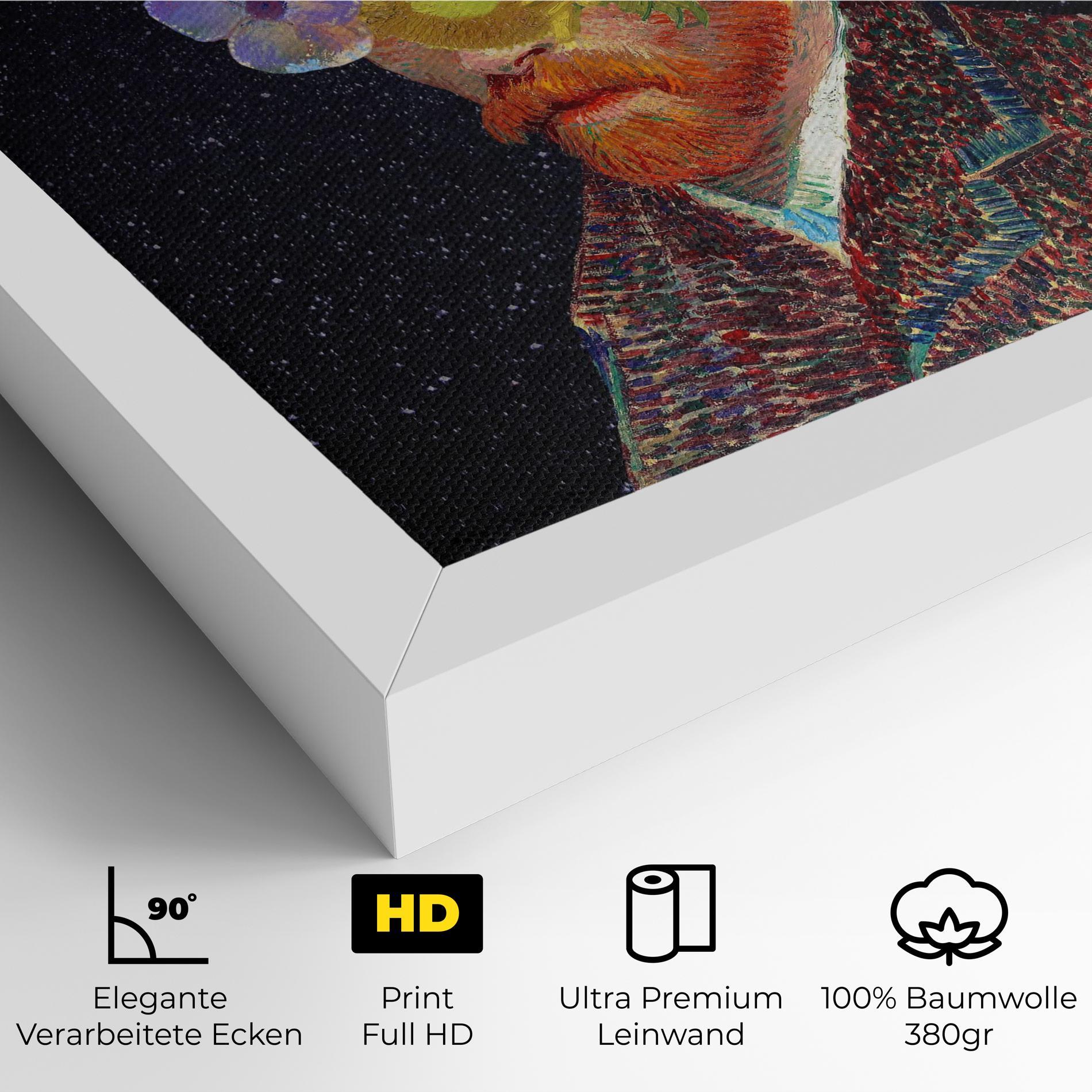 Leinwandbild Flower Self Portrait mockup 4