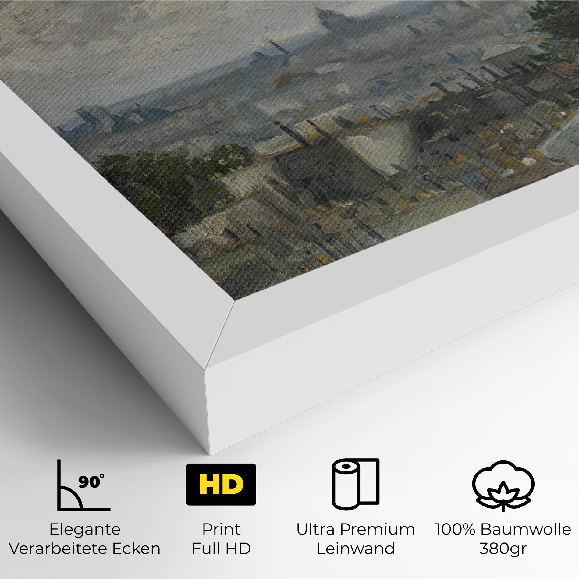 Leinwandbild Gezicht Op Paris mockup 4