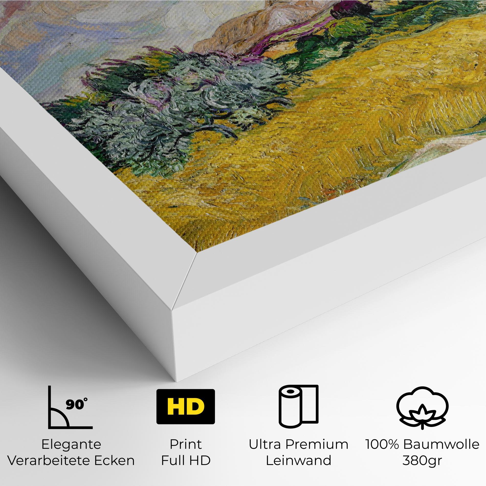 Leinwandbild Pastel Wheat Field mockup 4