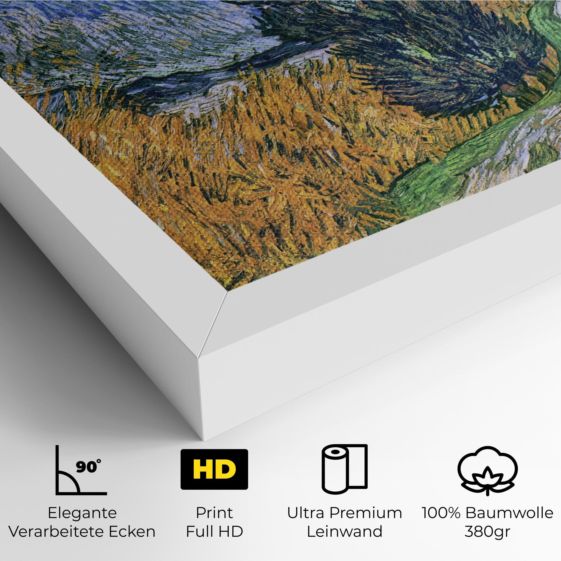 Leinwandbild Road With Cypress mockup 4