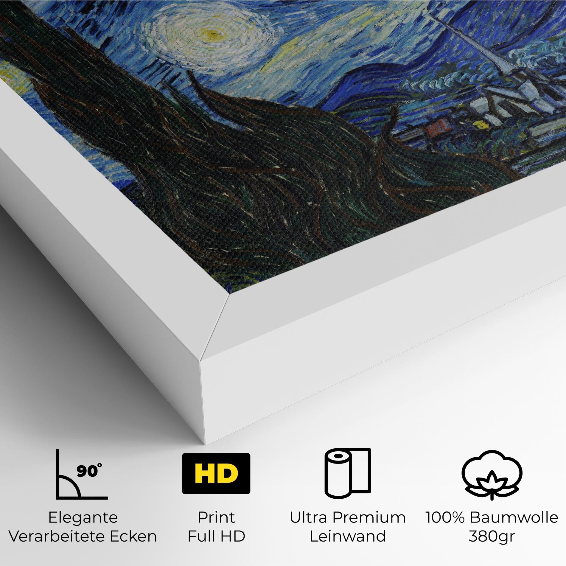 Leinwandbild The Starry Night mockup 4