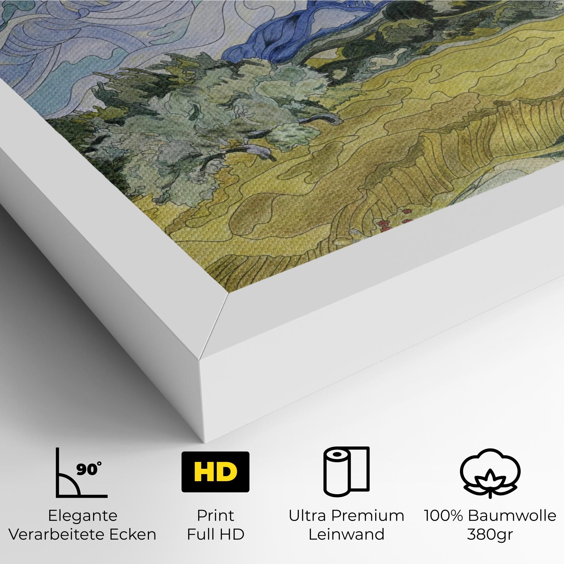 Wheat Field Cypresses mockup 4