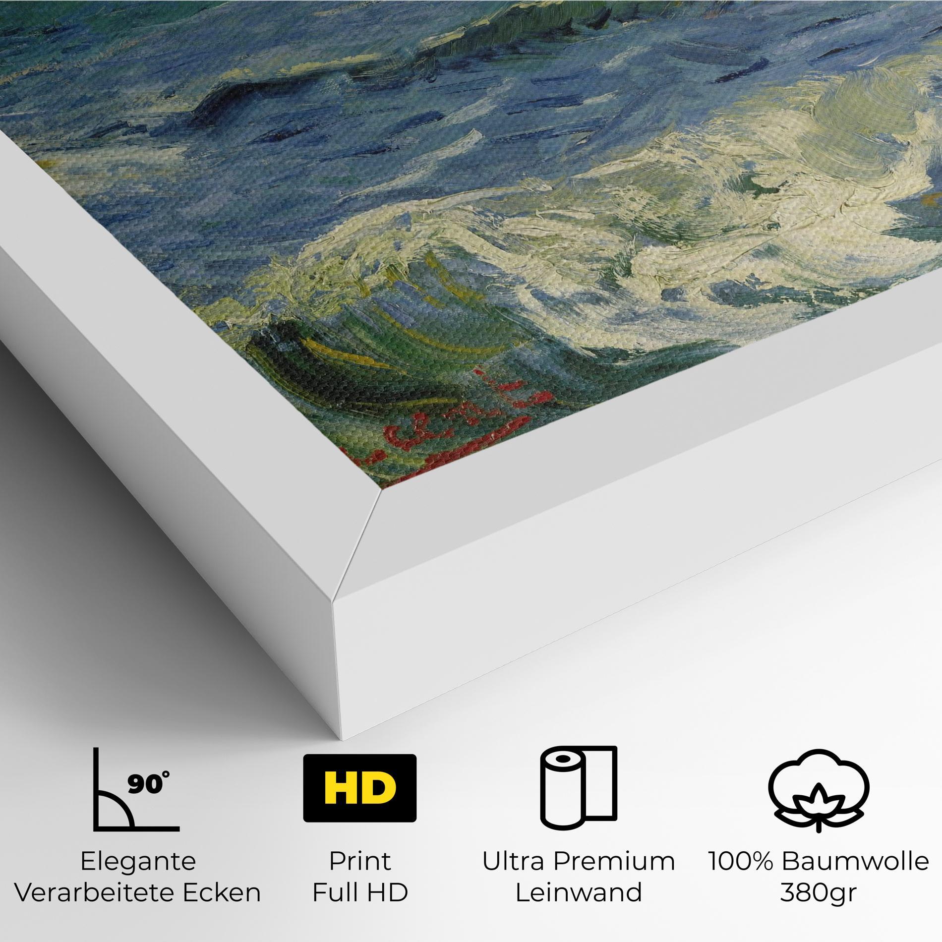 Leinwandbild Zeegezicht Saintes Maries mockup 4