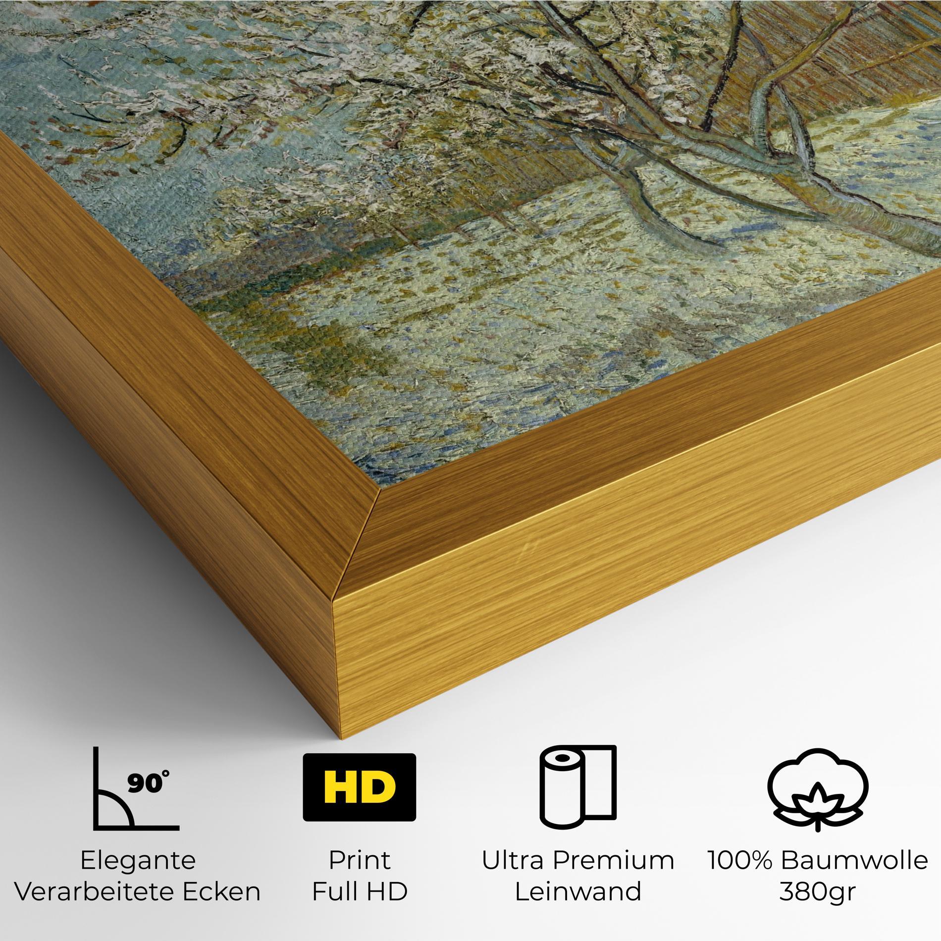 Leinwandbild De Roze Perzikboom mockup 4