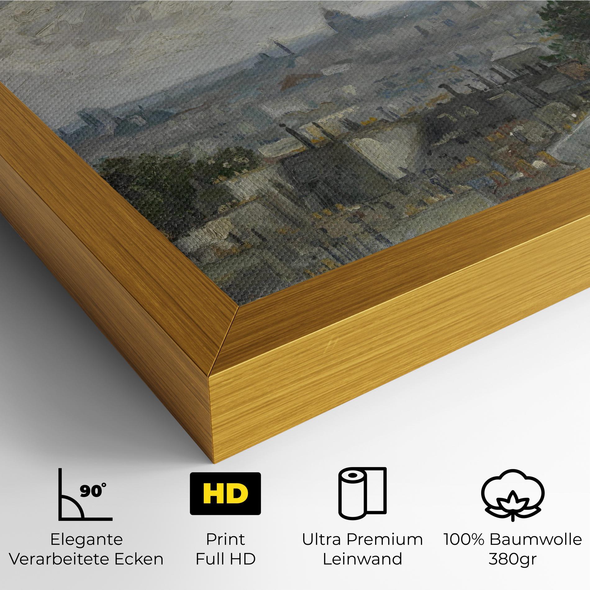 Leinwandbild Gezicht Op Paris mockup 4