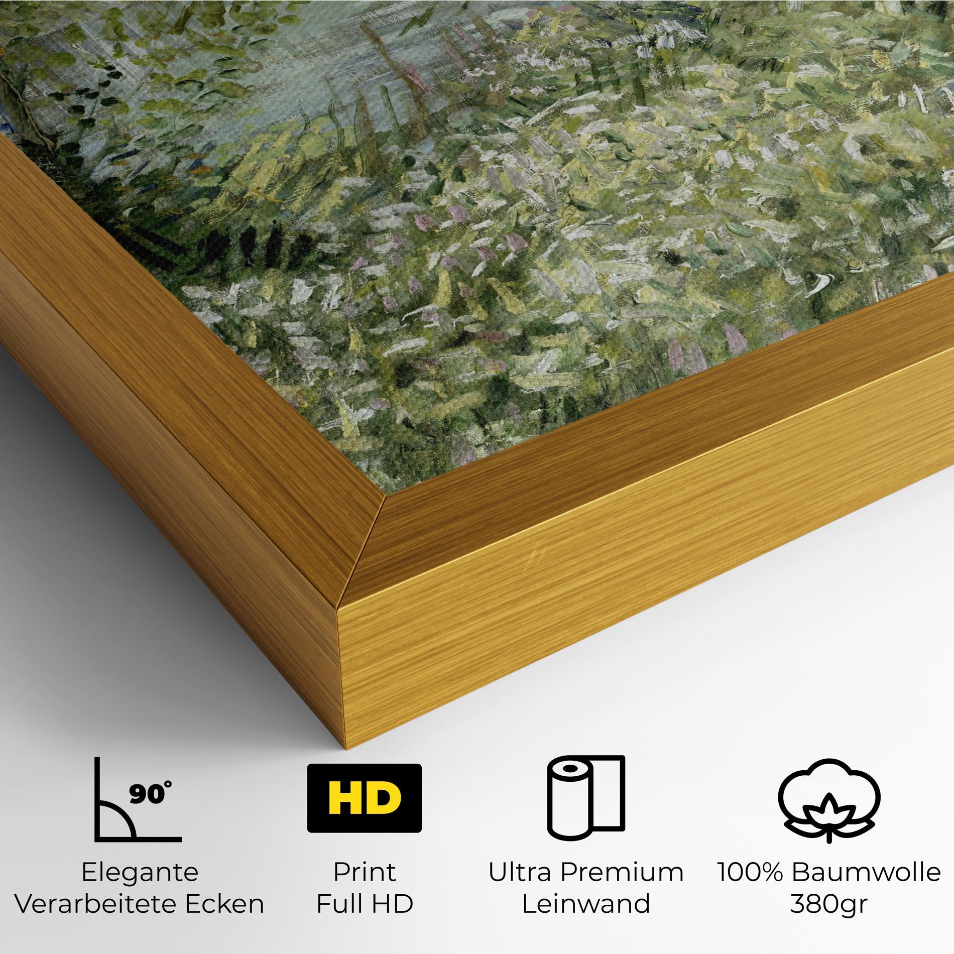 Leinwandbild River Bank Springtime mockup 4