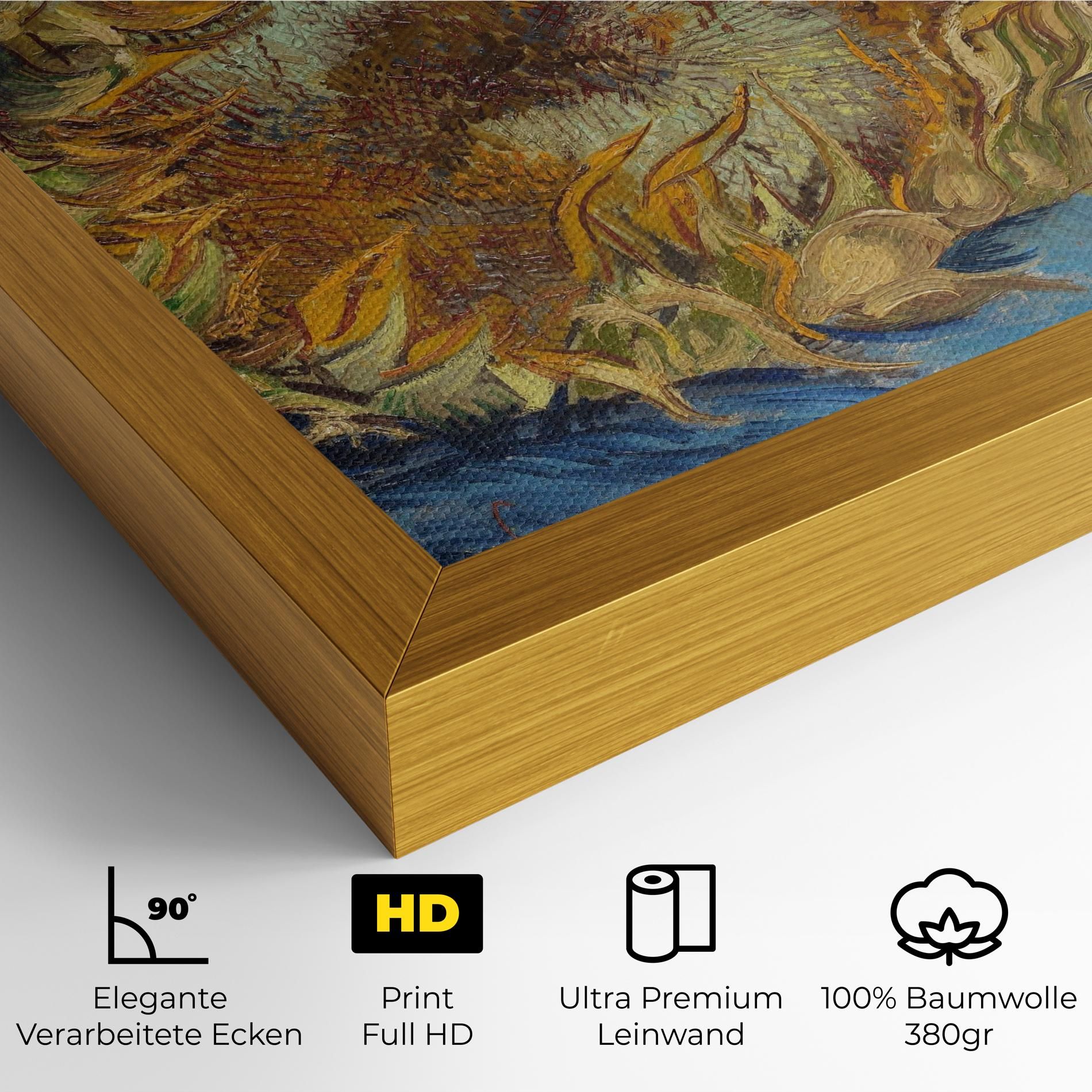 Sunflowers Van Gogh mockup 4