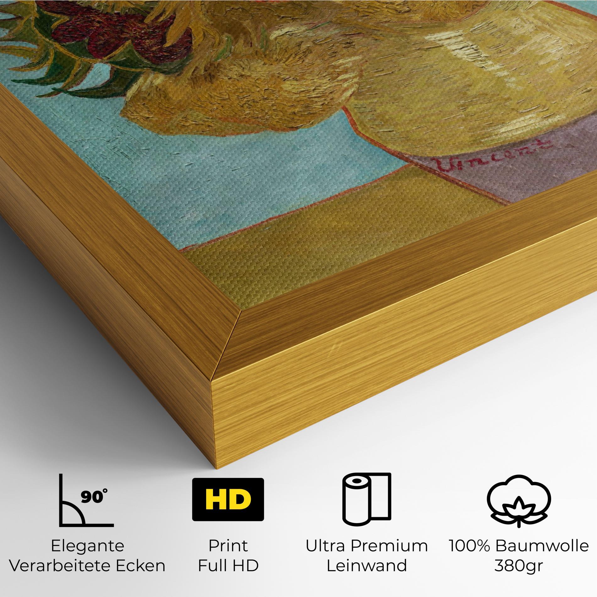 Leinwandbild Twelve Sunflowers mockup 4