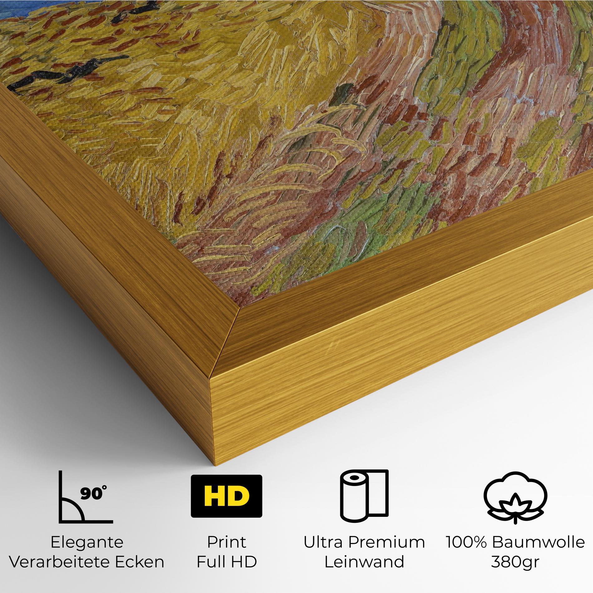 Leinwandbild Wheatfield Crows mockup 4