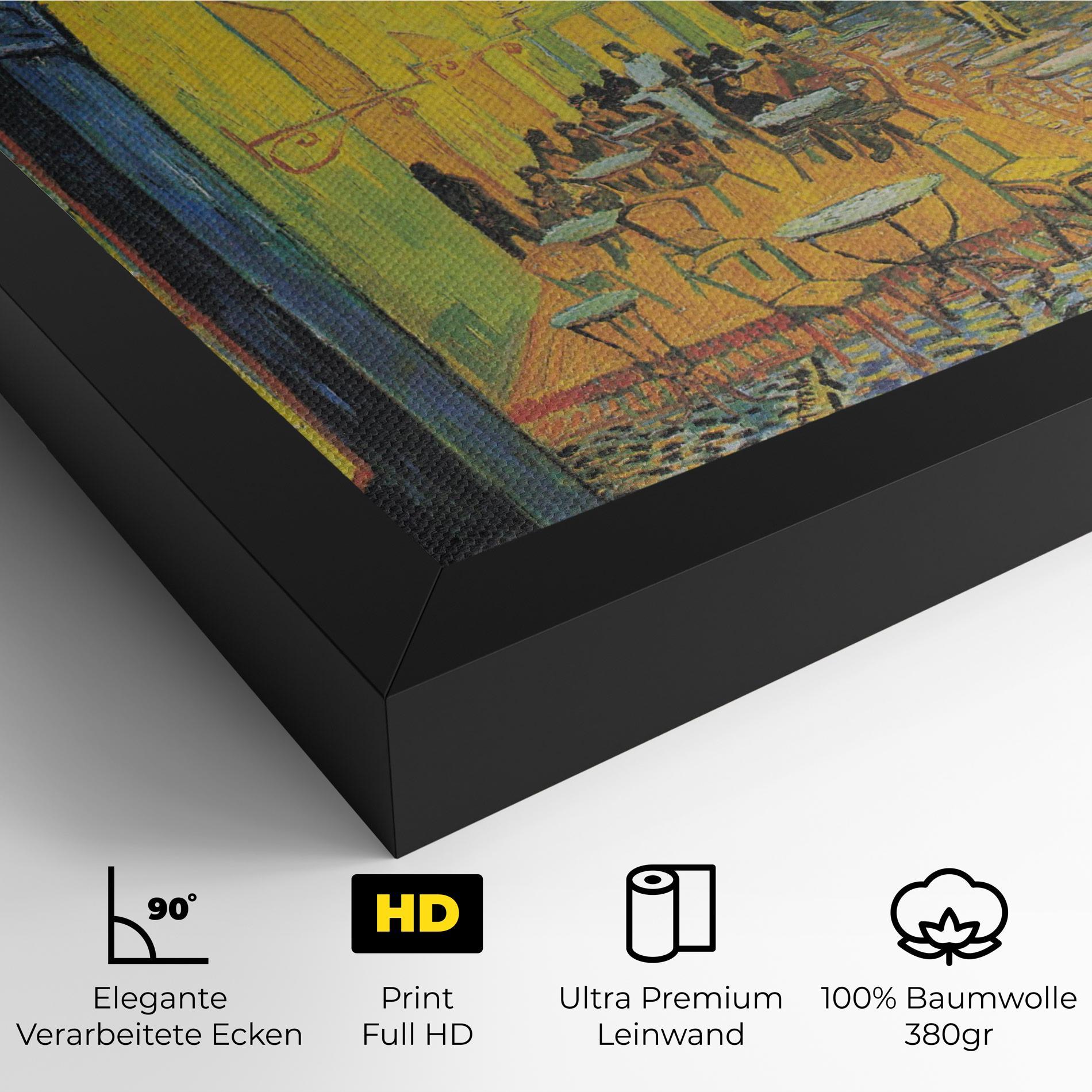 Leinwandbild Cafe Terrace At Night mockup 4