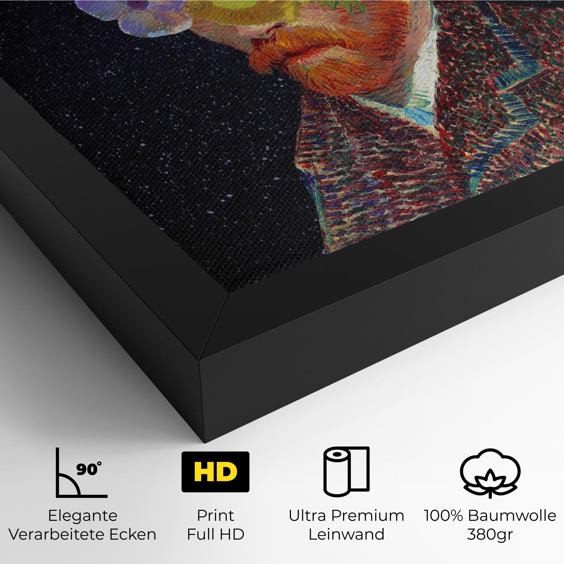 Leinwandbild Flower Self Portrait mockup 4